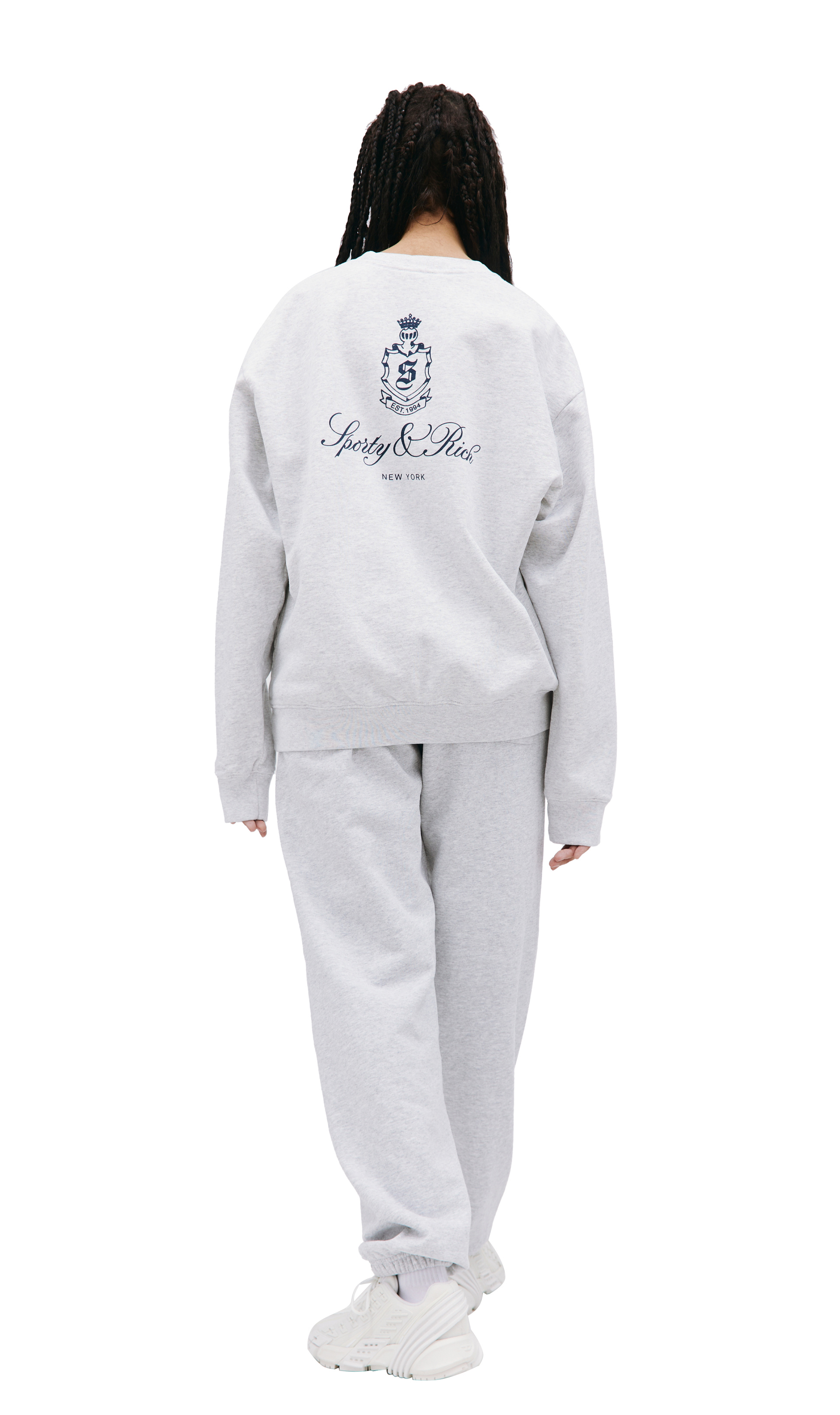 SPORTY & RICH Grey Vendome sweatshirt