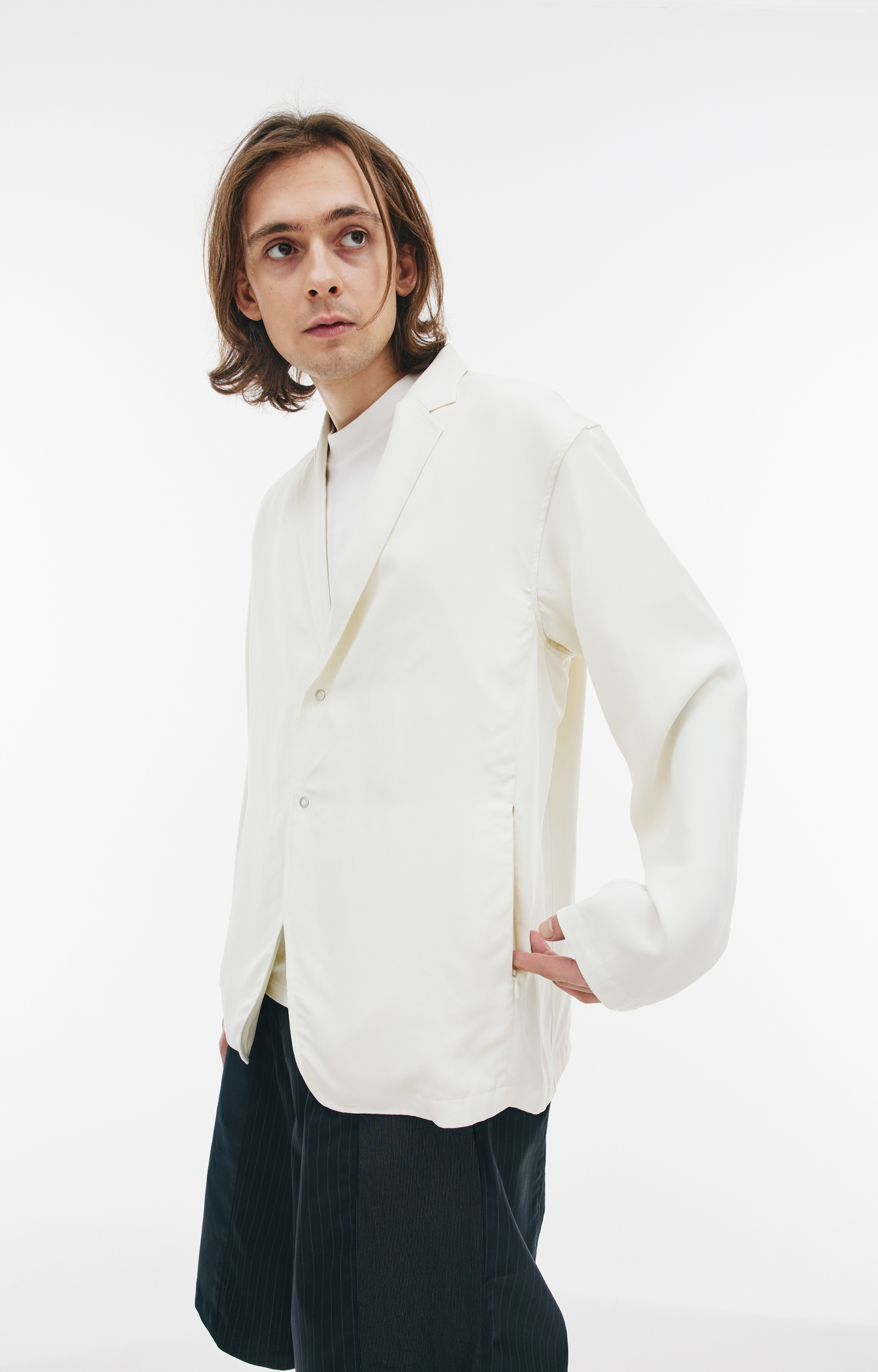 KIMMY White single-breasted blazer