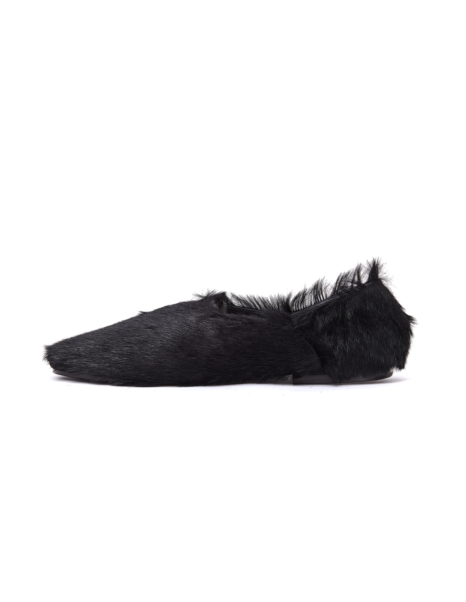 Jil Sander Pony Hair Slippers