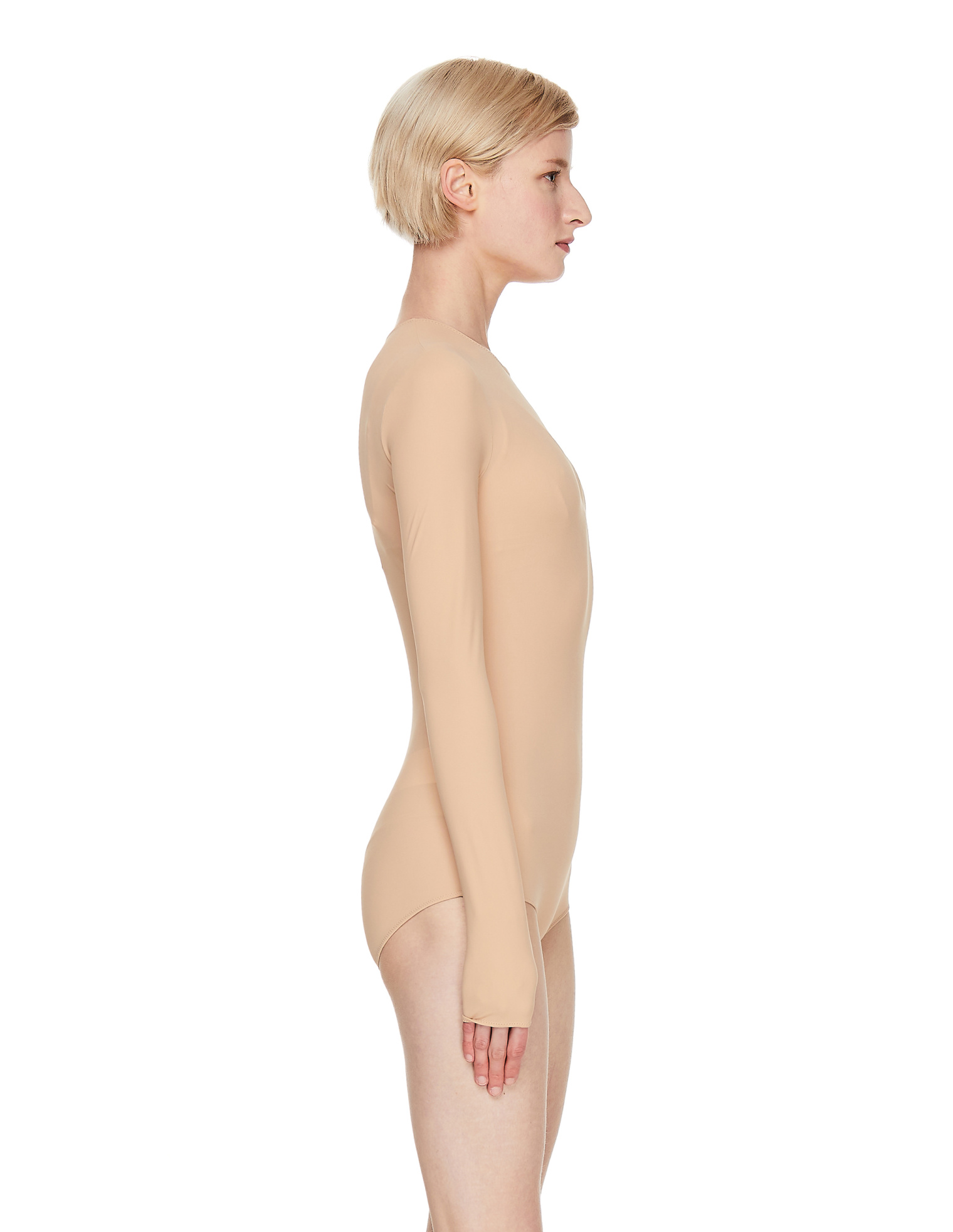 Maison Margiela Beige Long Sleeve Bodysuit