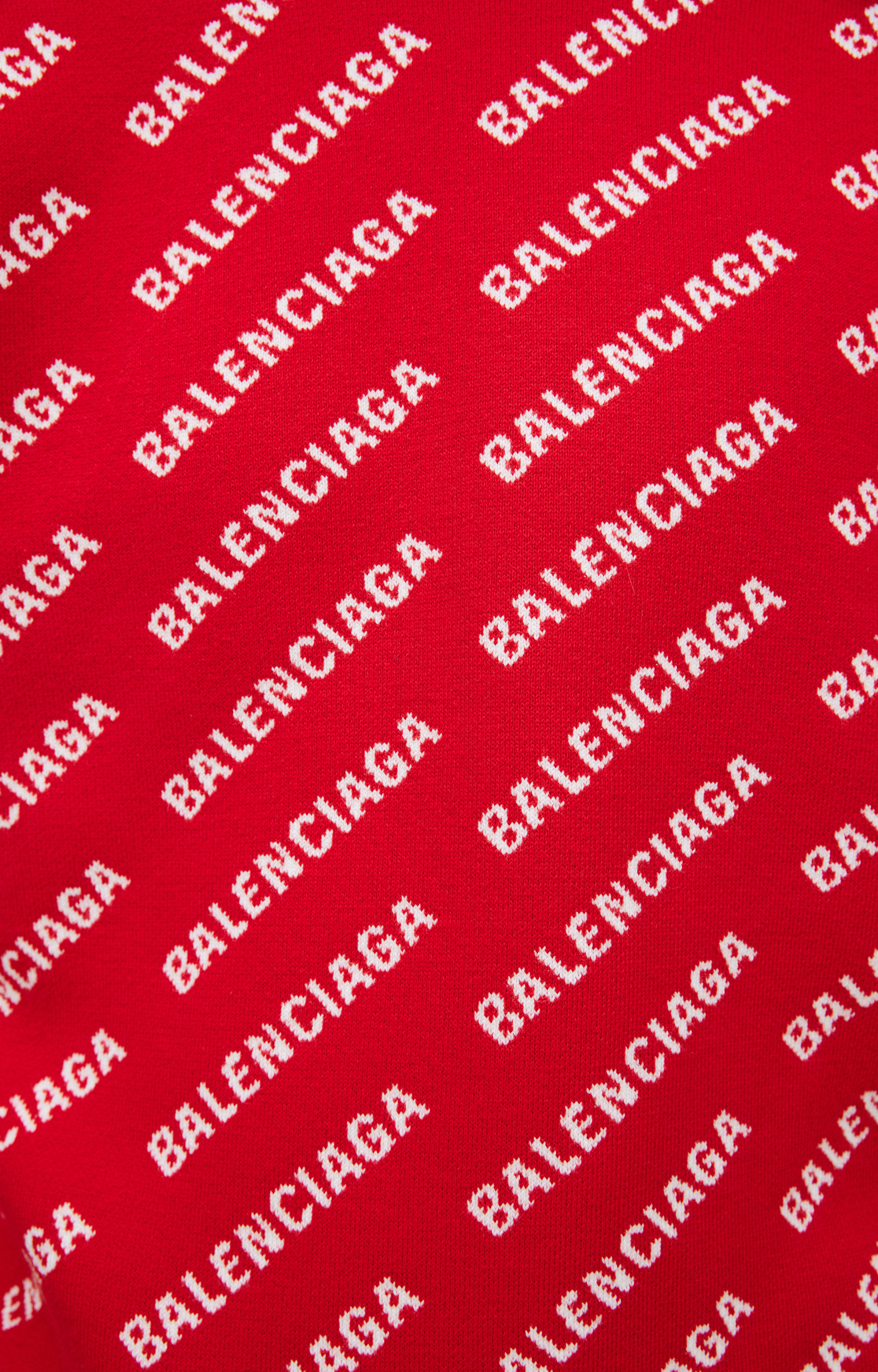 Balenciaga Red logo sweater