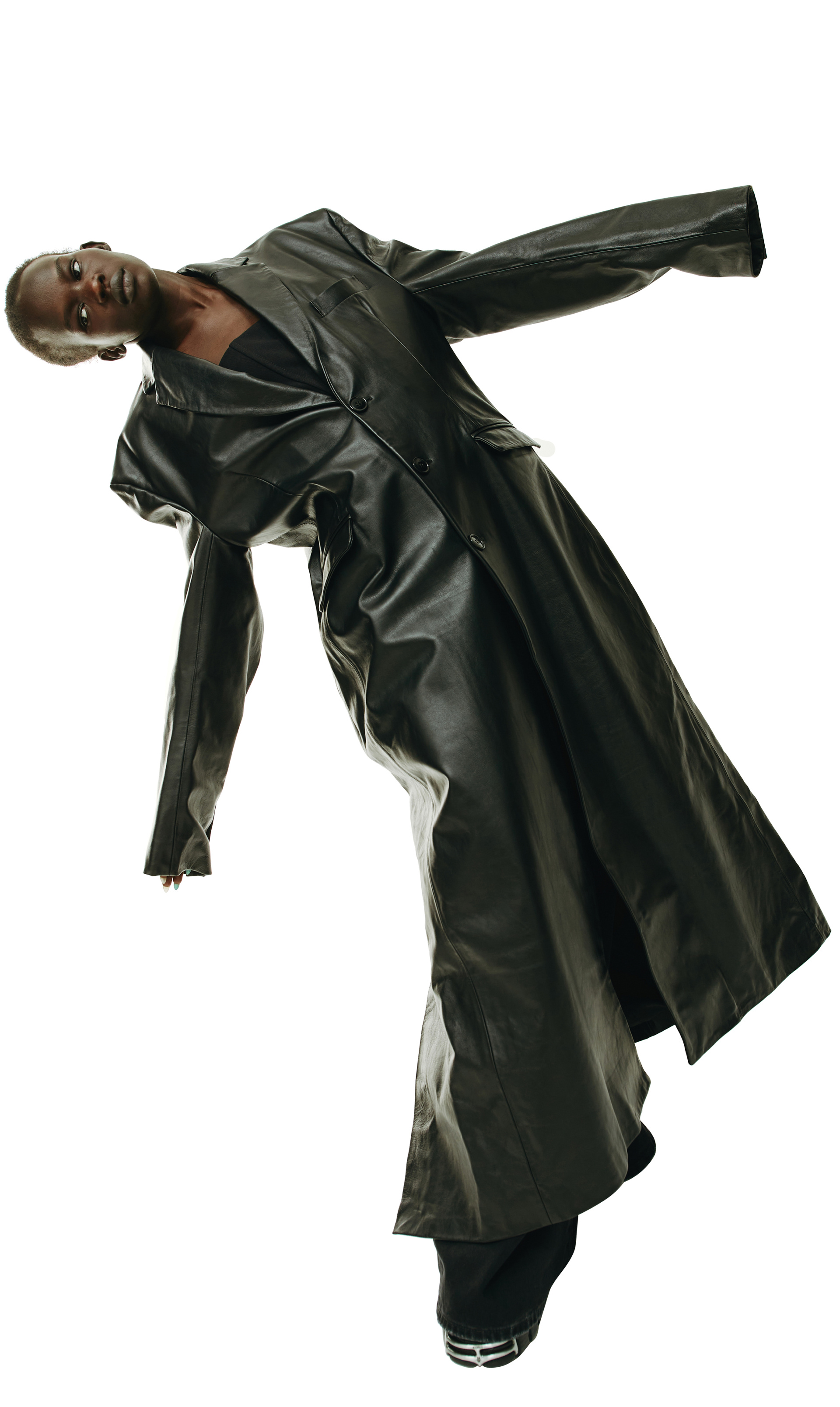 VETEMENTS Oversized leather coat