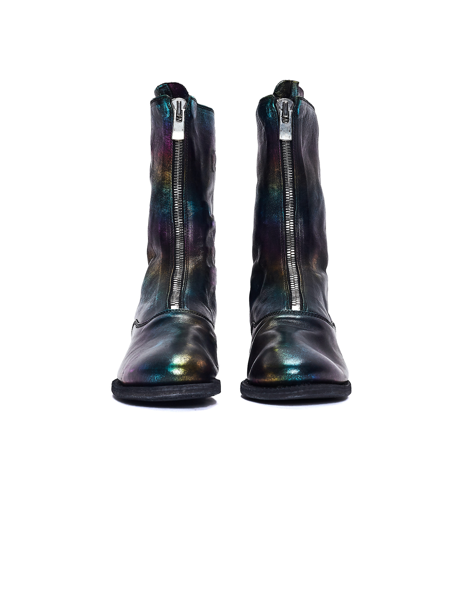 Guidi Rainbow Leather Zip Boots