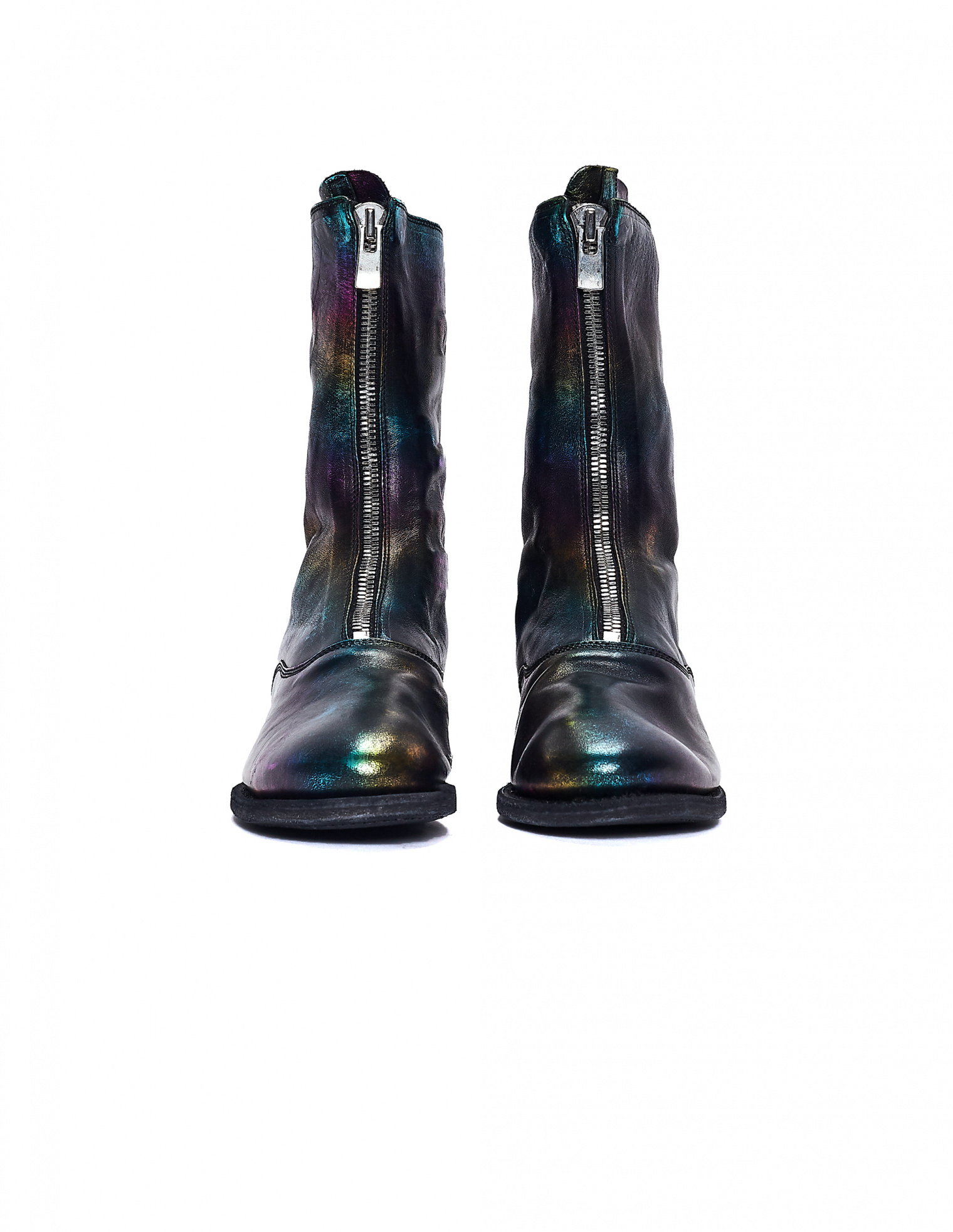 Guidi Rainbow Leather Zip Boots