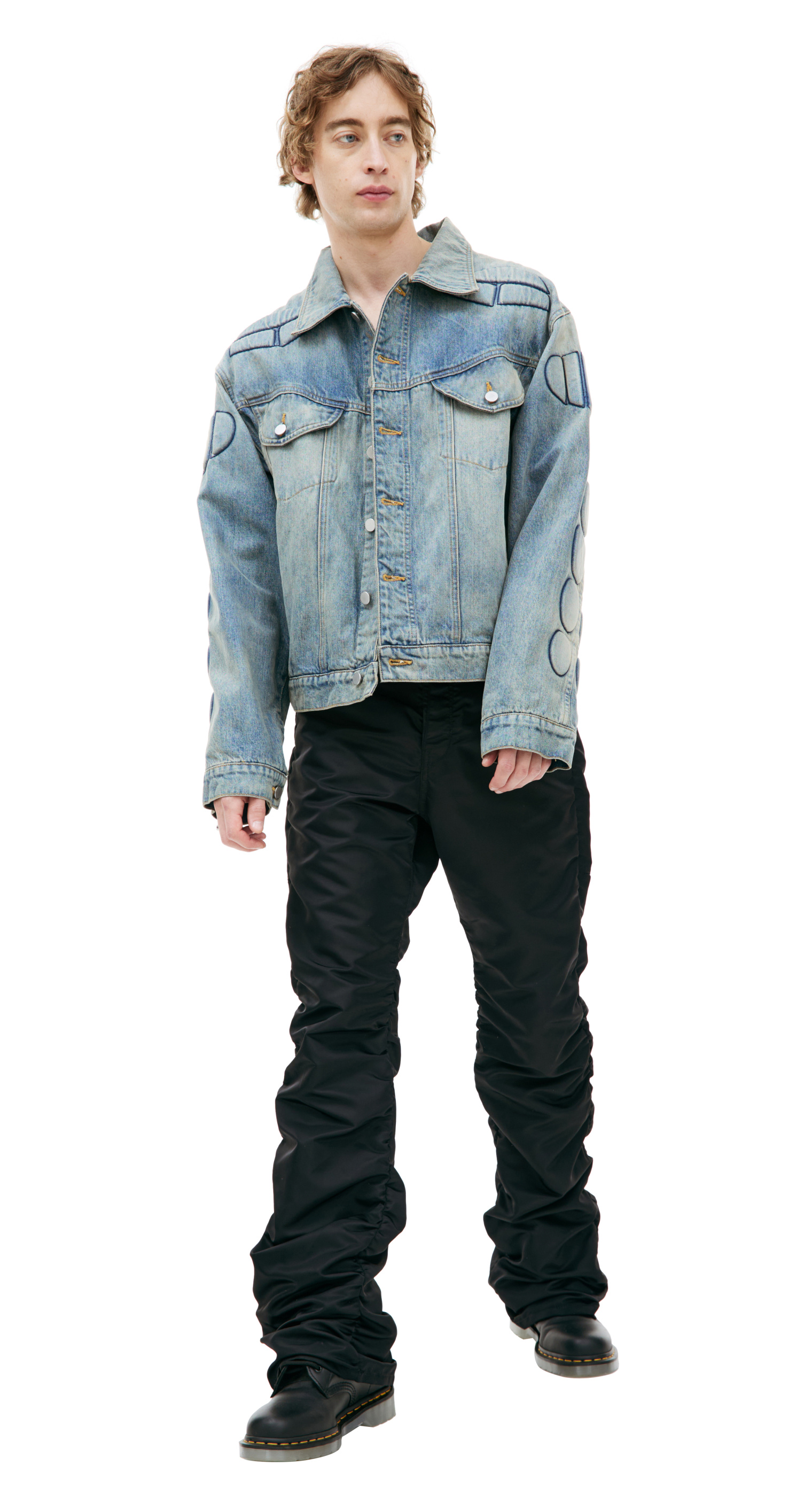 Satoshi Nakamoto Denim moto jacket