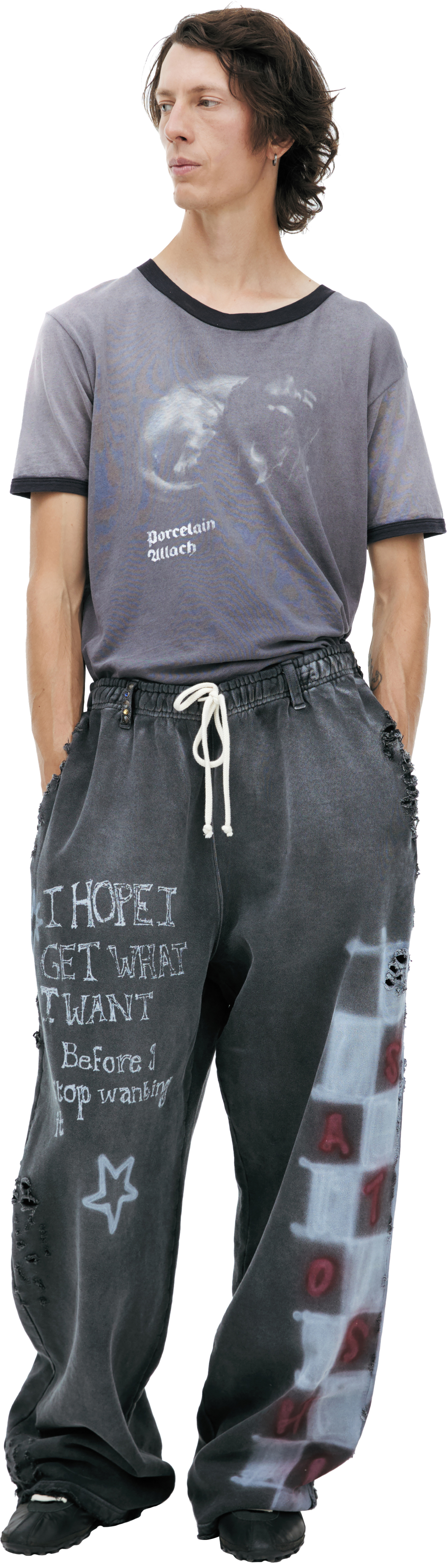 Satoshi Nakamoto Printed sweatpants