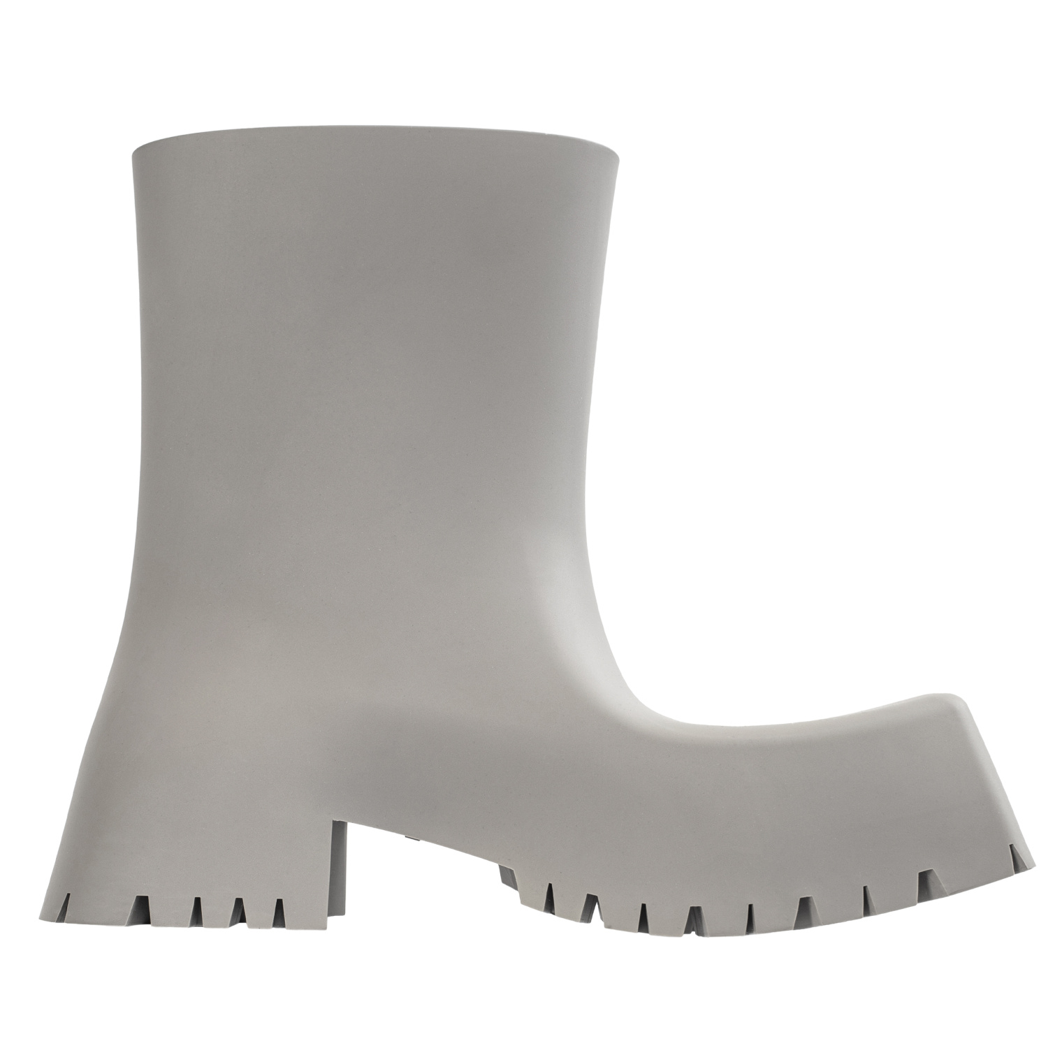 Balenciaga Grey Rubber Trooper Boots