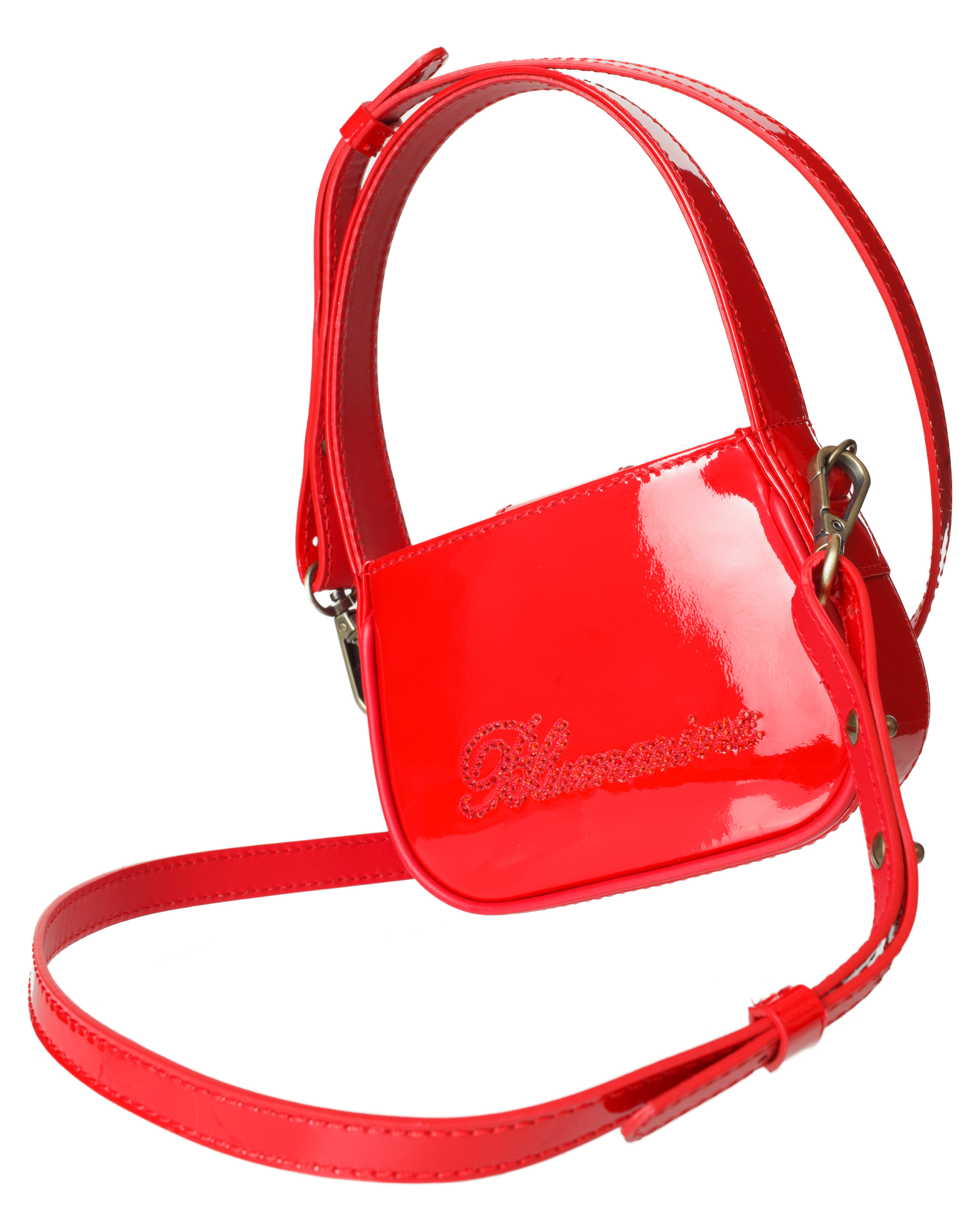 Blumarine Borsa mini rhinestone logo bag