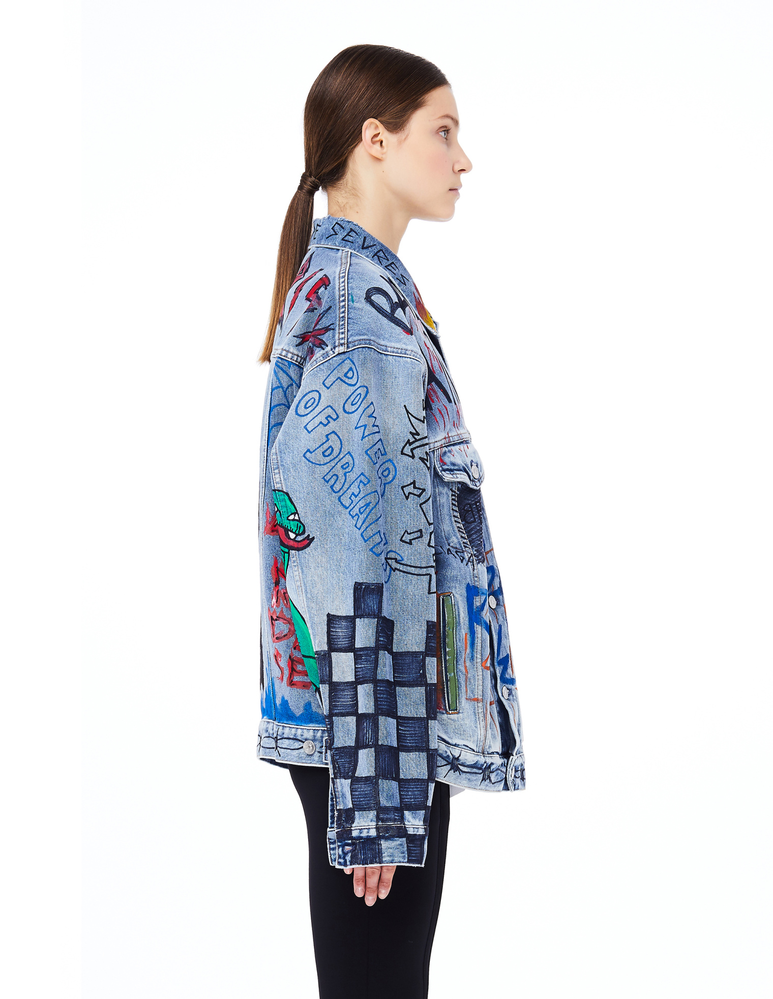 Balenciaga Джинсовая куртка с граффити