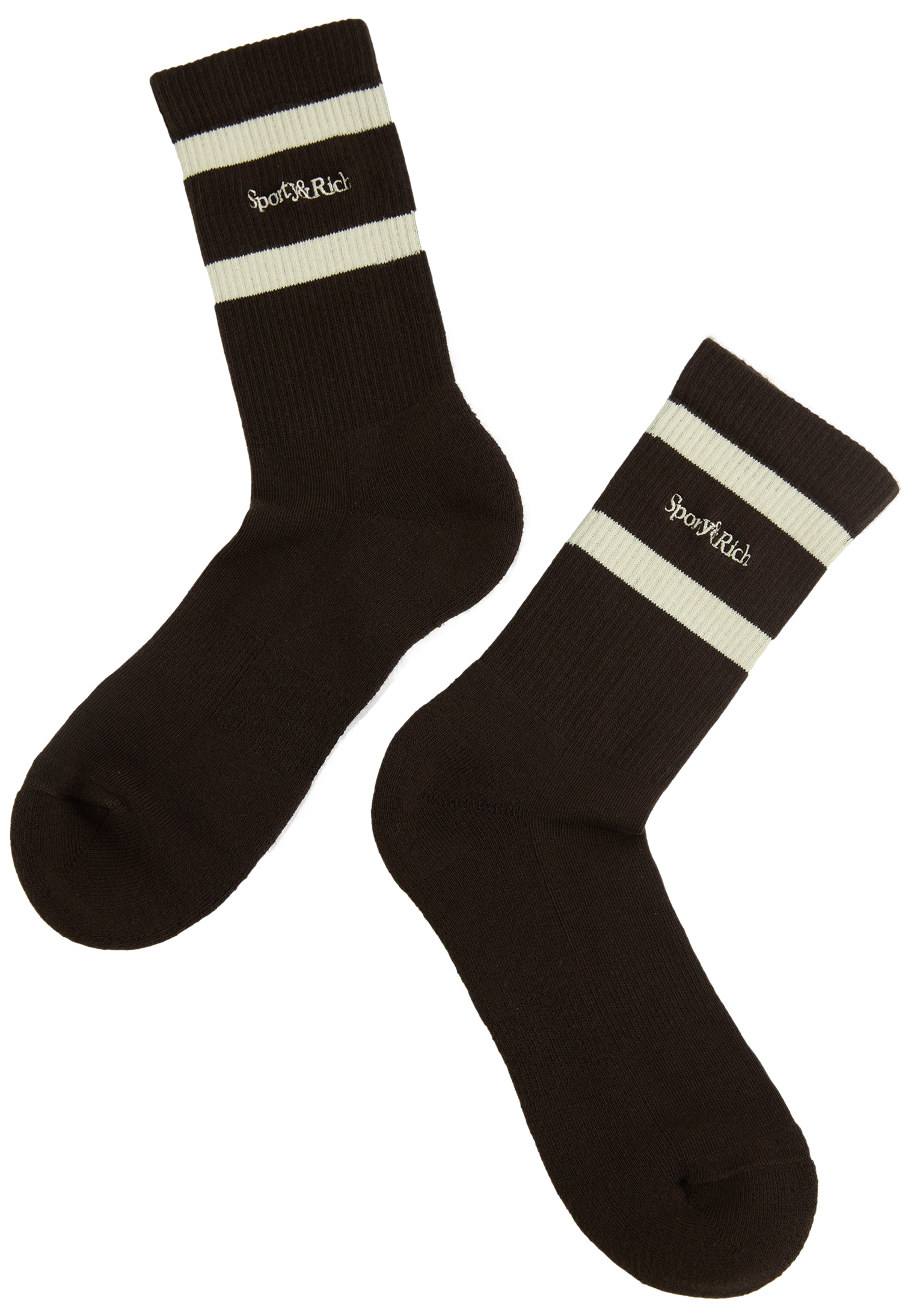 SPORTY & RICH Embroidered logo socks