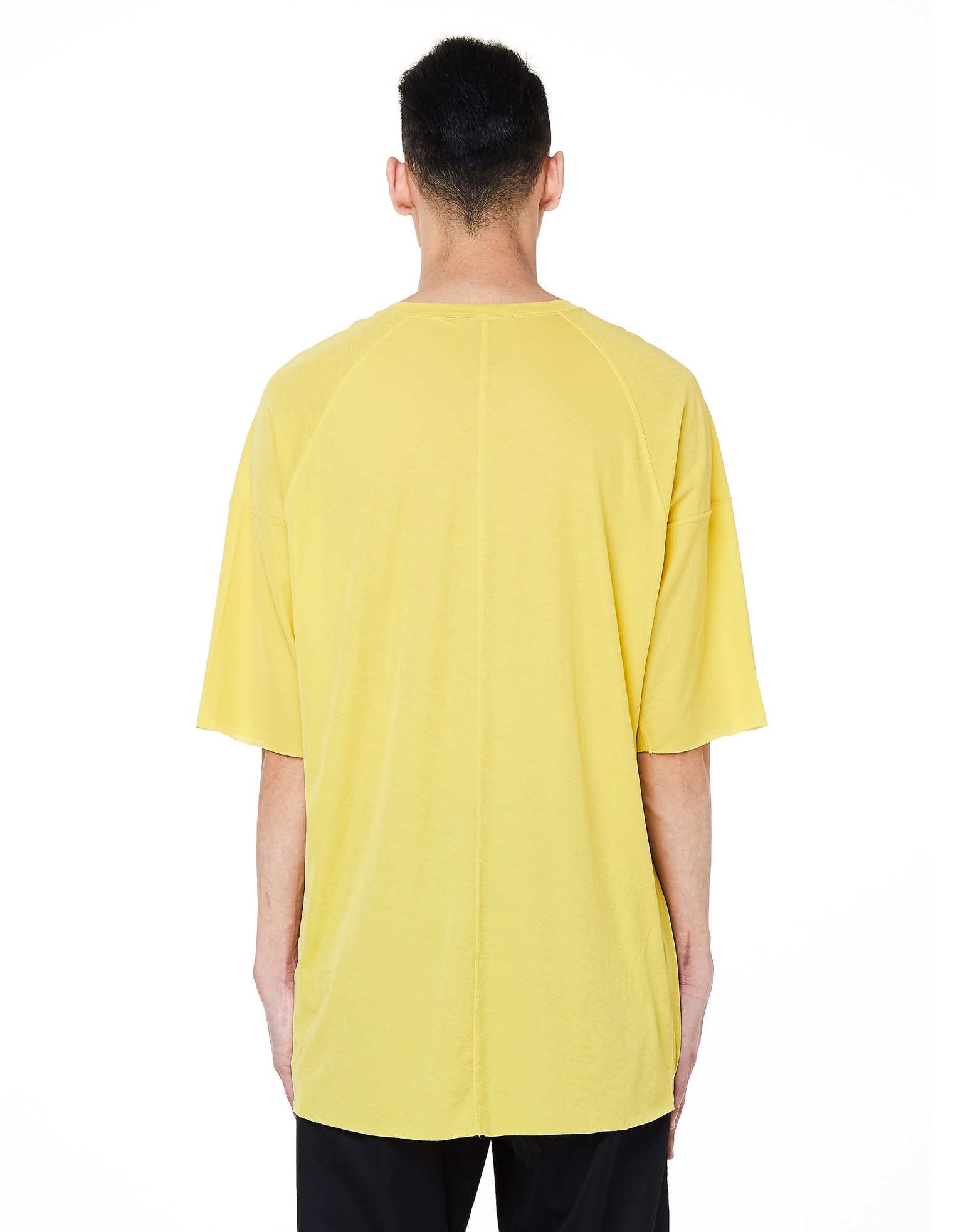 The Viridi-Anne Yellow Raglan Cotton T-Shirt