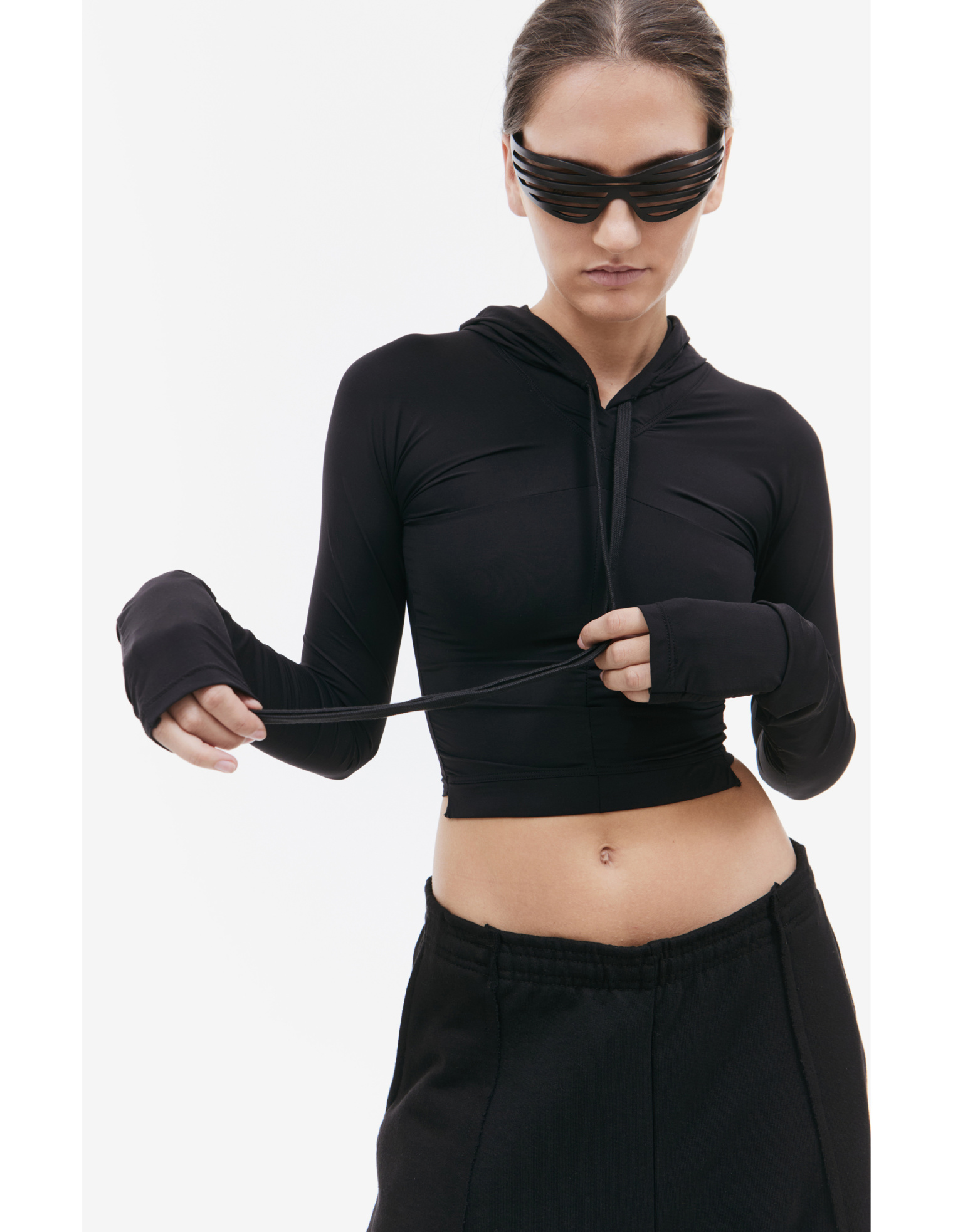 PROTOTYPES Black leggings hoodie