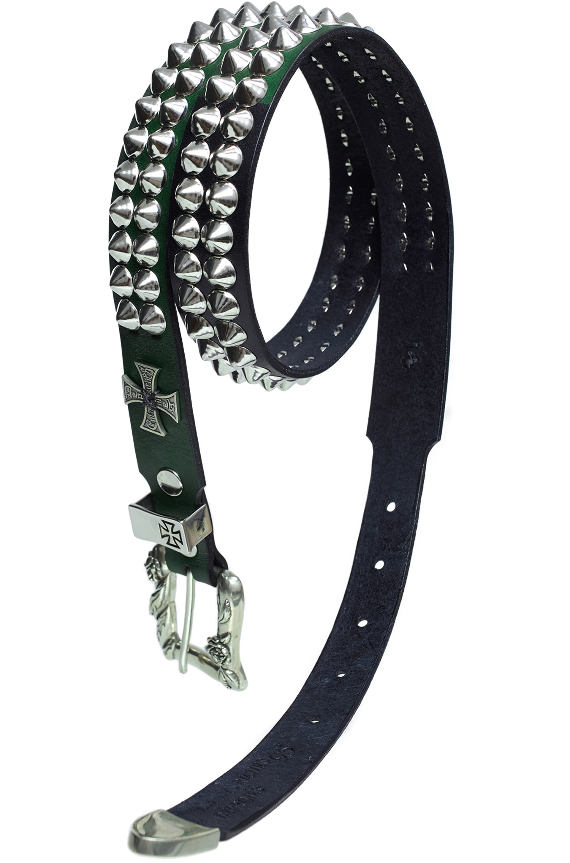 Enfants Riches Déprimés Leather belt with rivets