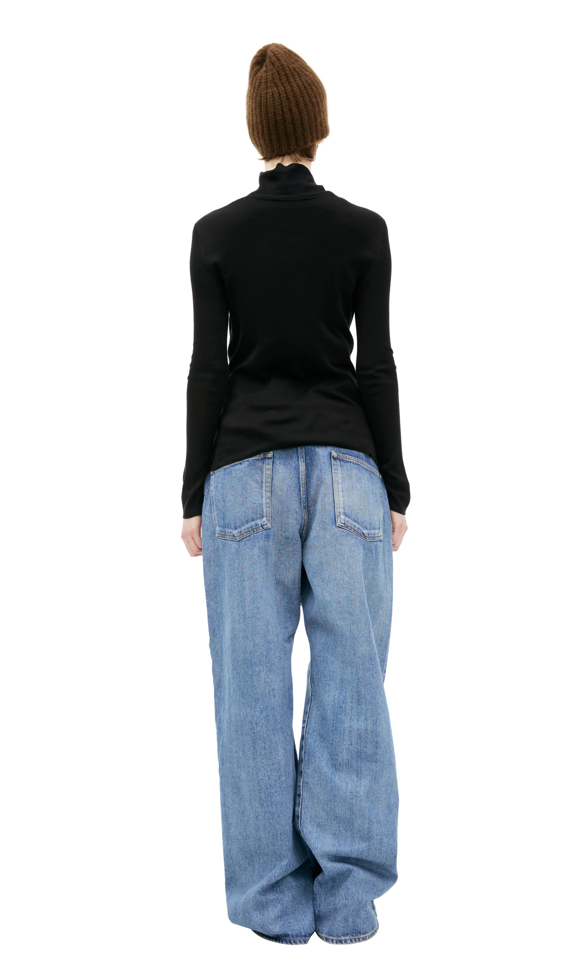 The Row Basic silk turtleneck