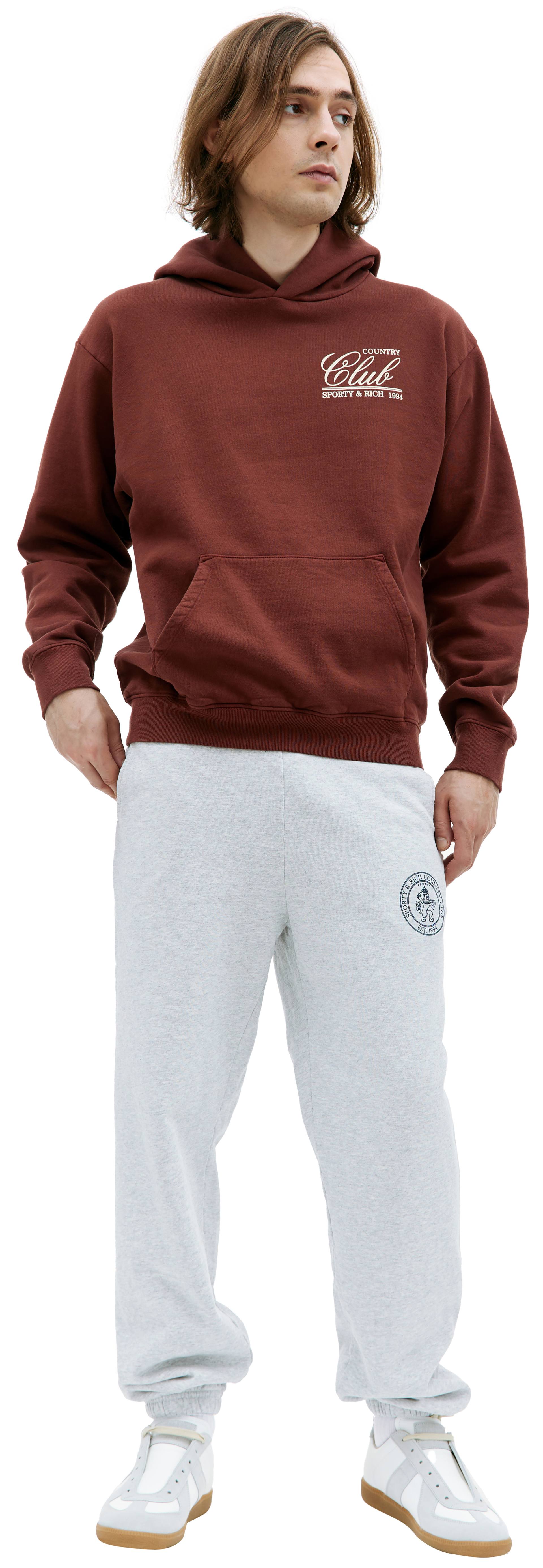 SPORTY & RICH \'Country Club\' printed hoodie