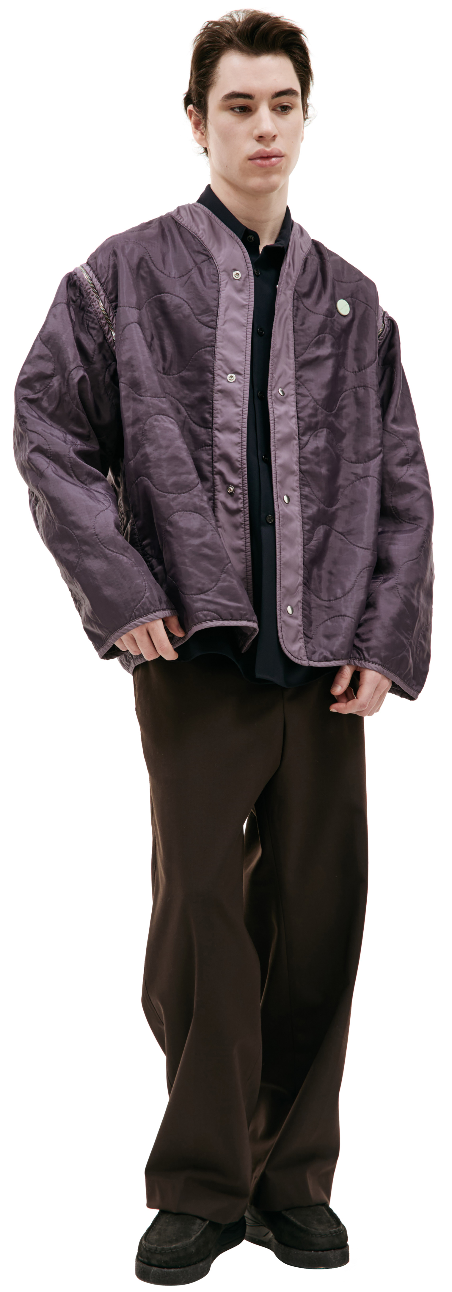 OAMC Стеганая куртка Re:Work с рукавами на молнии