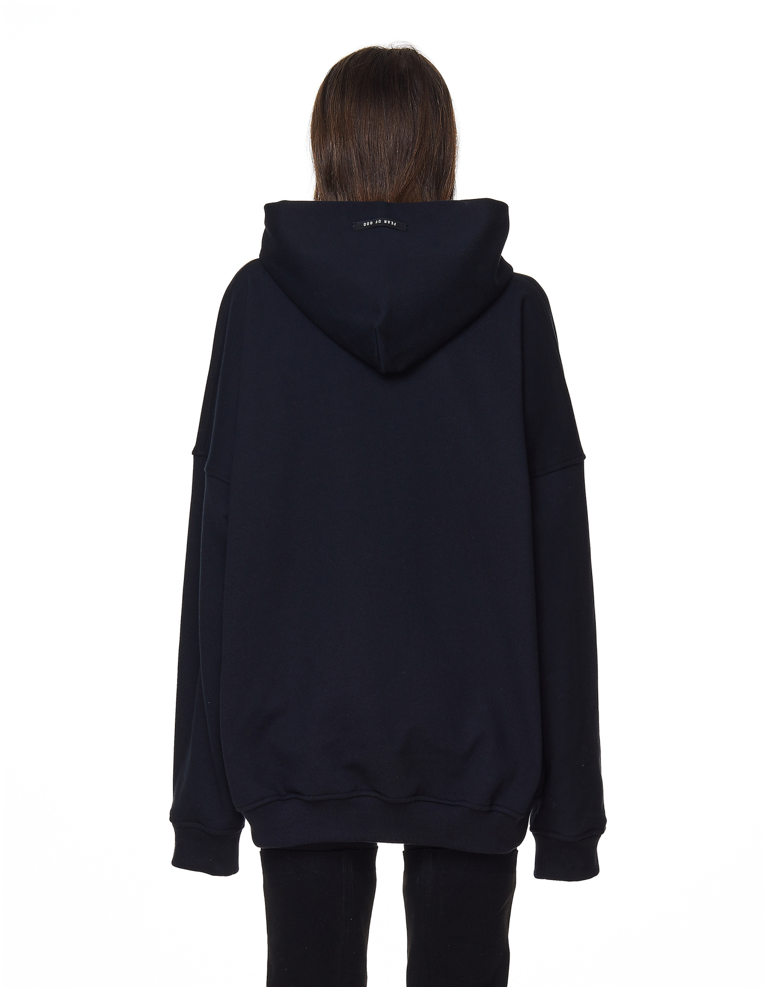 Fear of God Black Cotton FG Hoodie