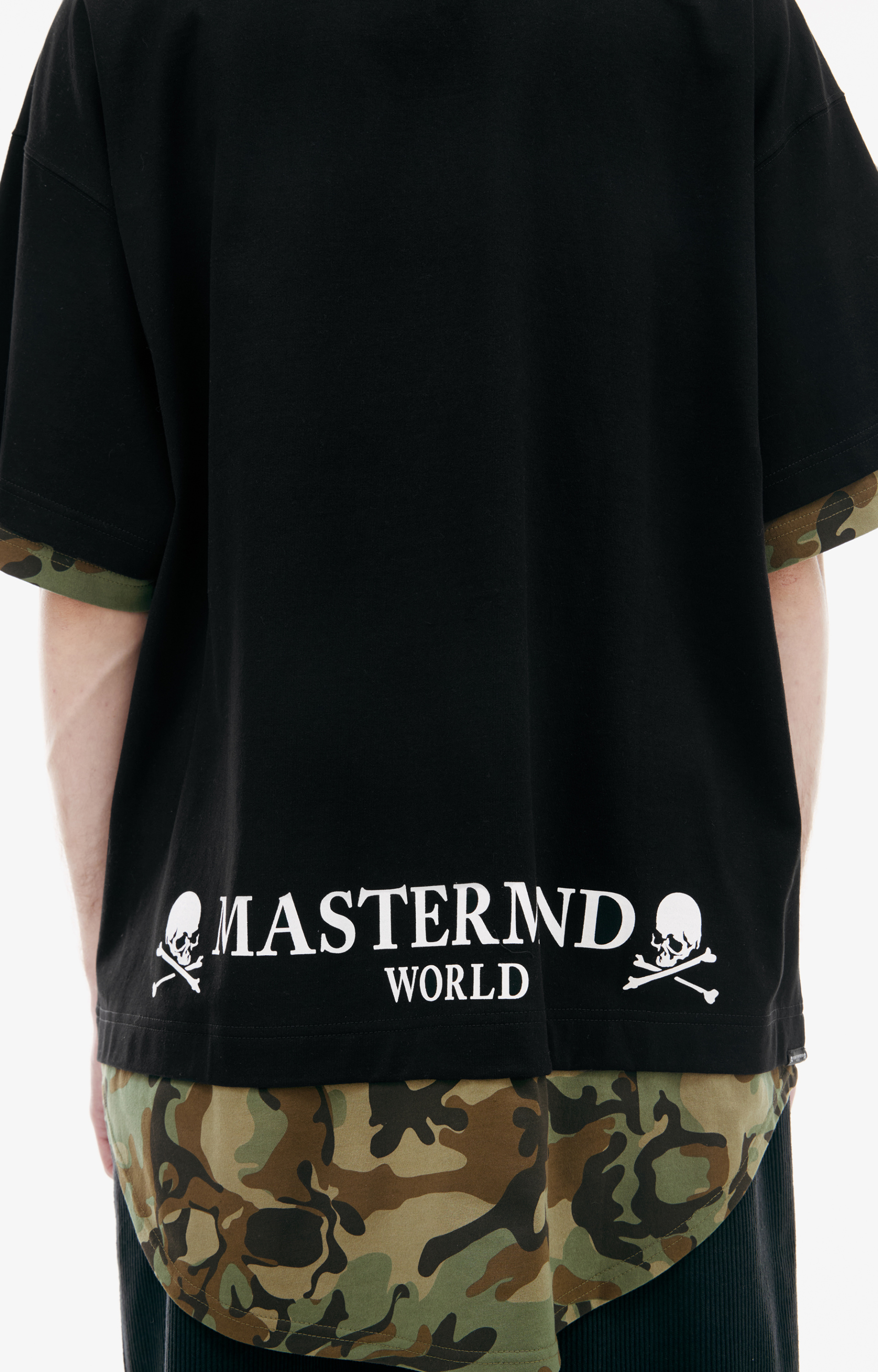 Mastermind WORLD Black logo T-shirt