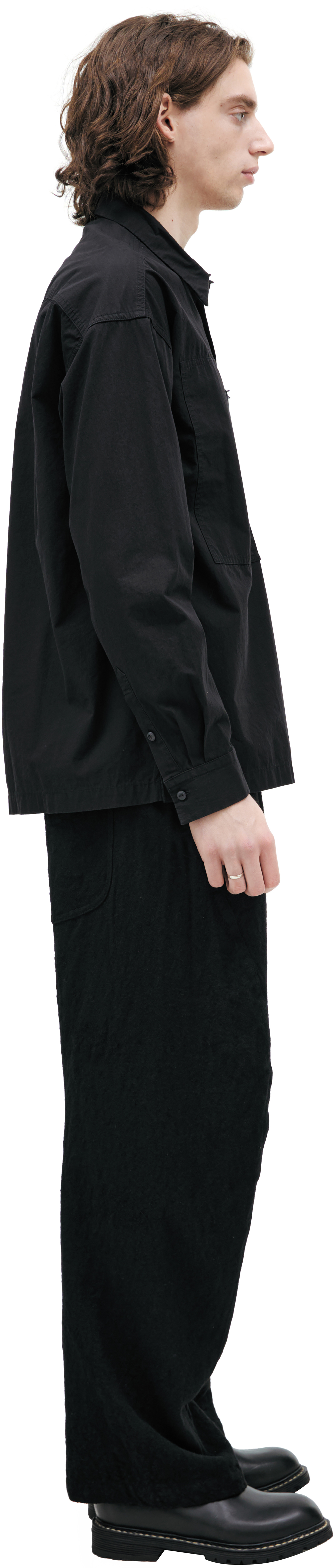 The Viridi-Anne Shirt with vertical pockets