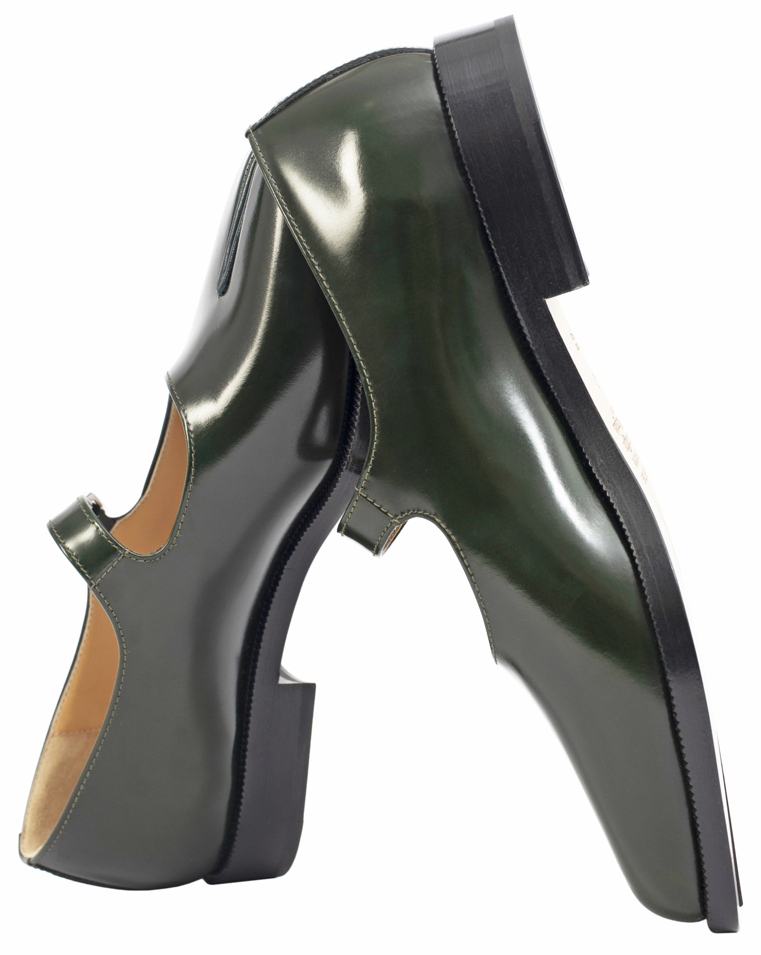 Maison Margiela Tabi Mary-Jane shoes in green