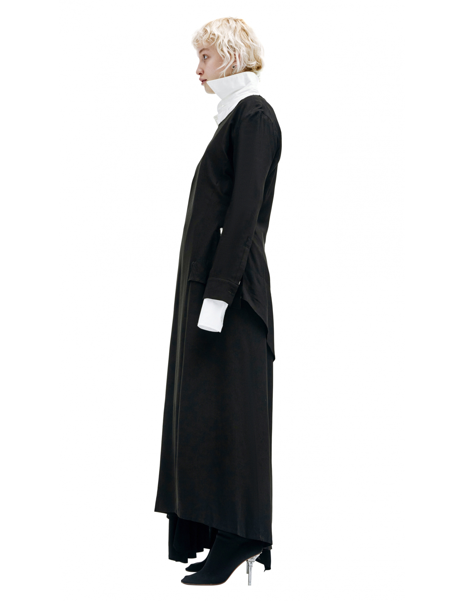 Yohji Yamamoto Dress With Asymmetric Hem