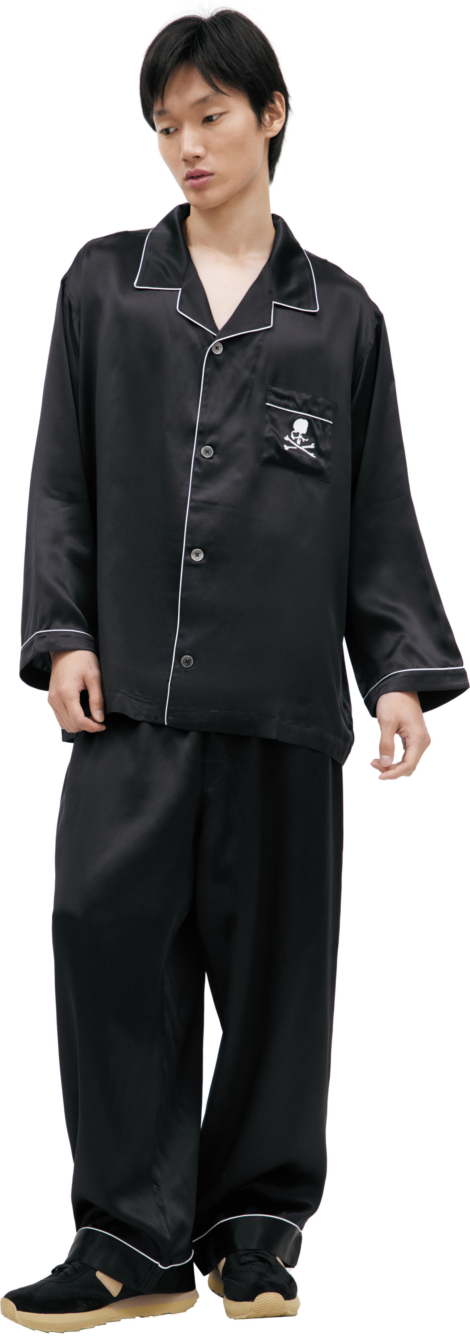 Mastermind WORLD Black silk pyjama
