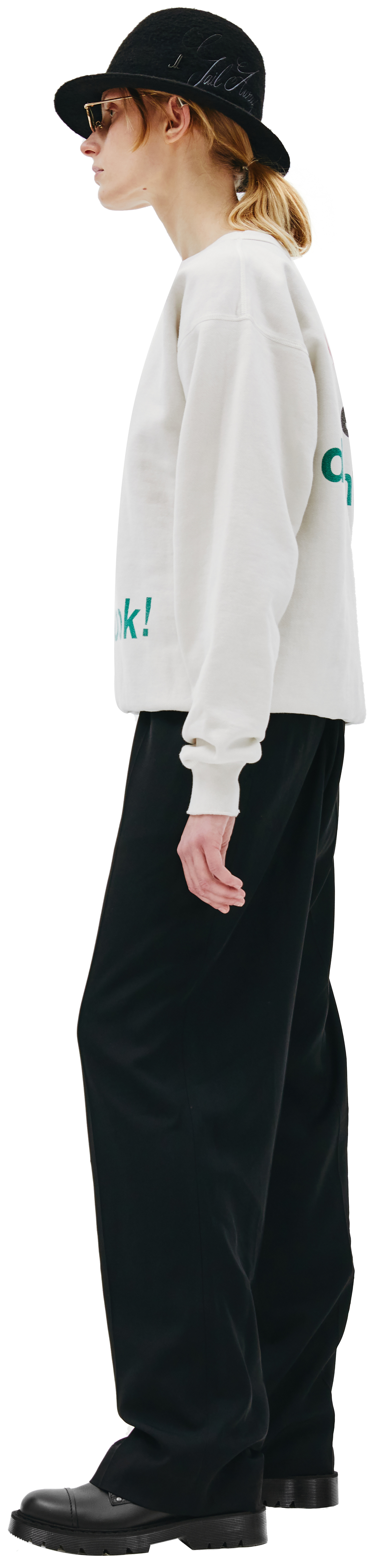 Saint Michael Read a book white sweatshirt