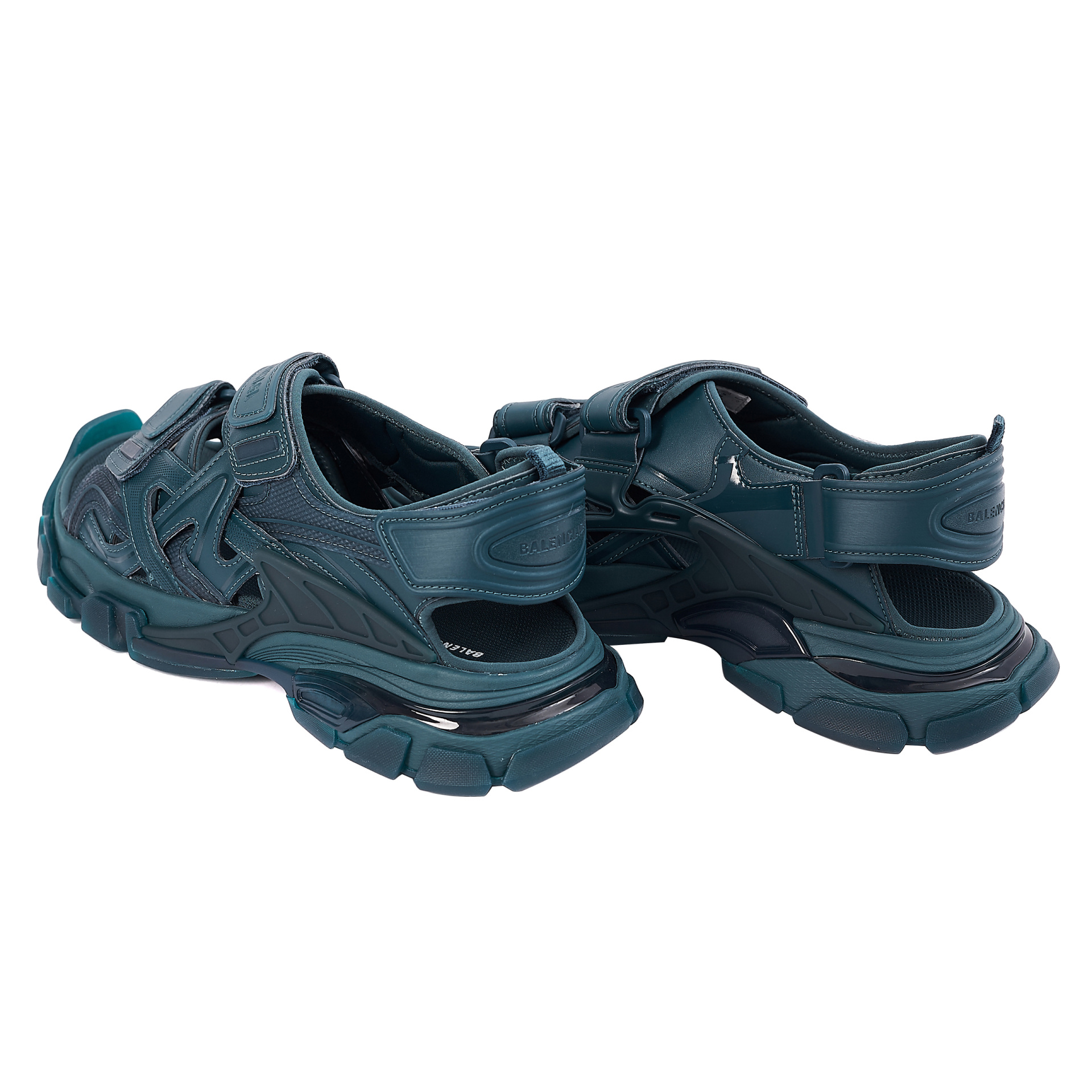 Balenciaga Dark Green Track Sandals