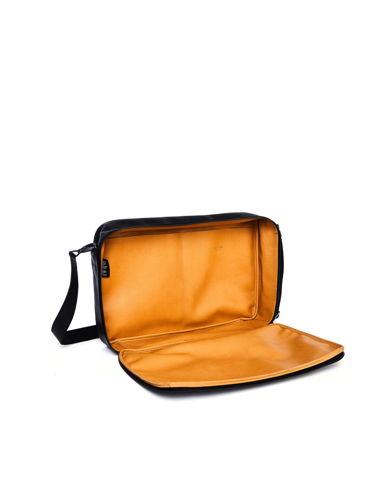 Isaac Reina Black Leather Bag