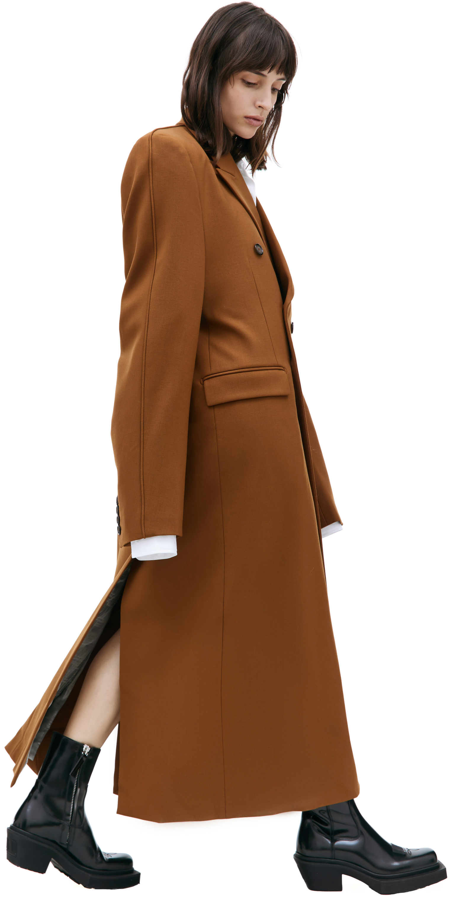 VTMNTS Brown wool coat