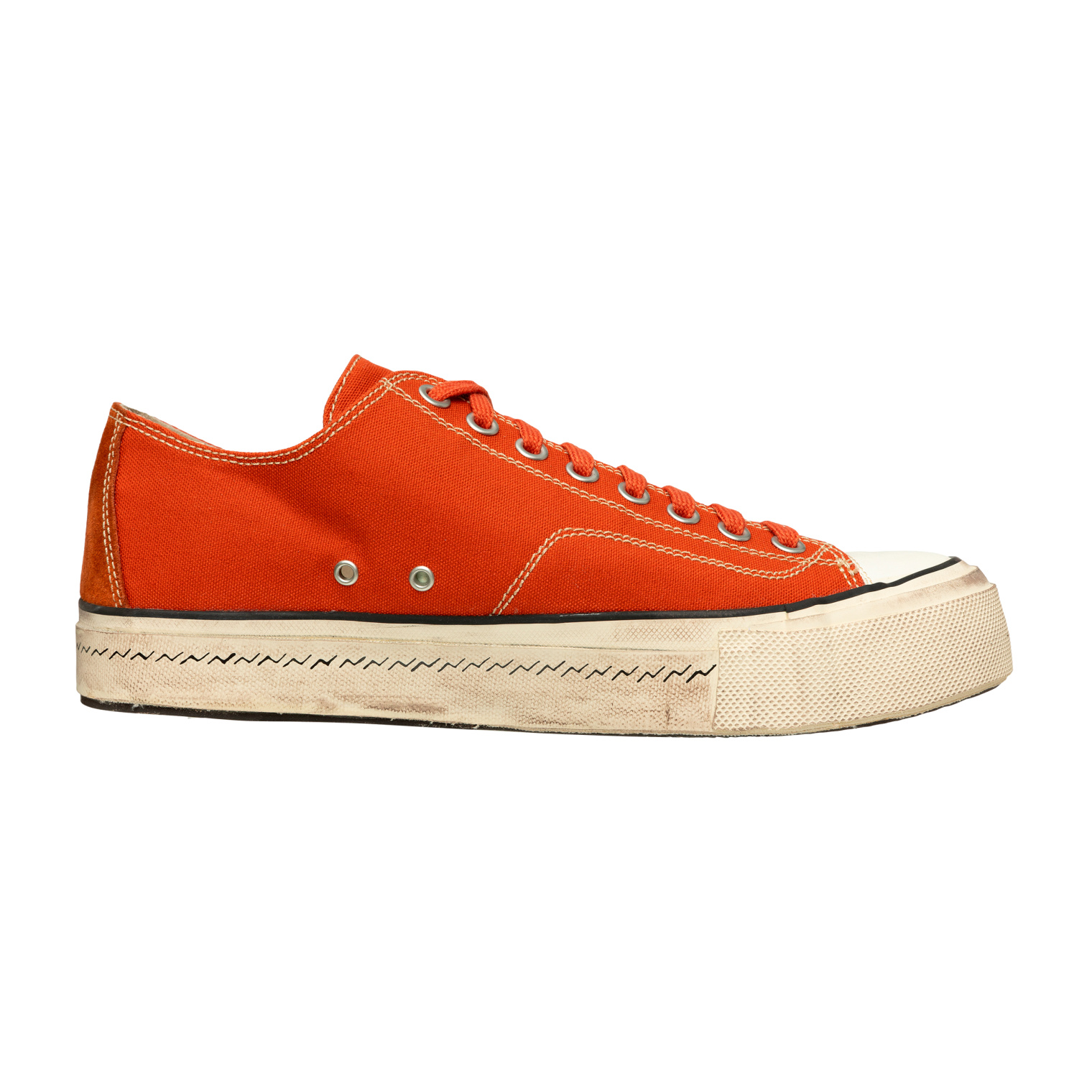 Buy visvim men orange skagway lo g.patten sneakers for $1,180