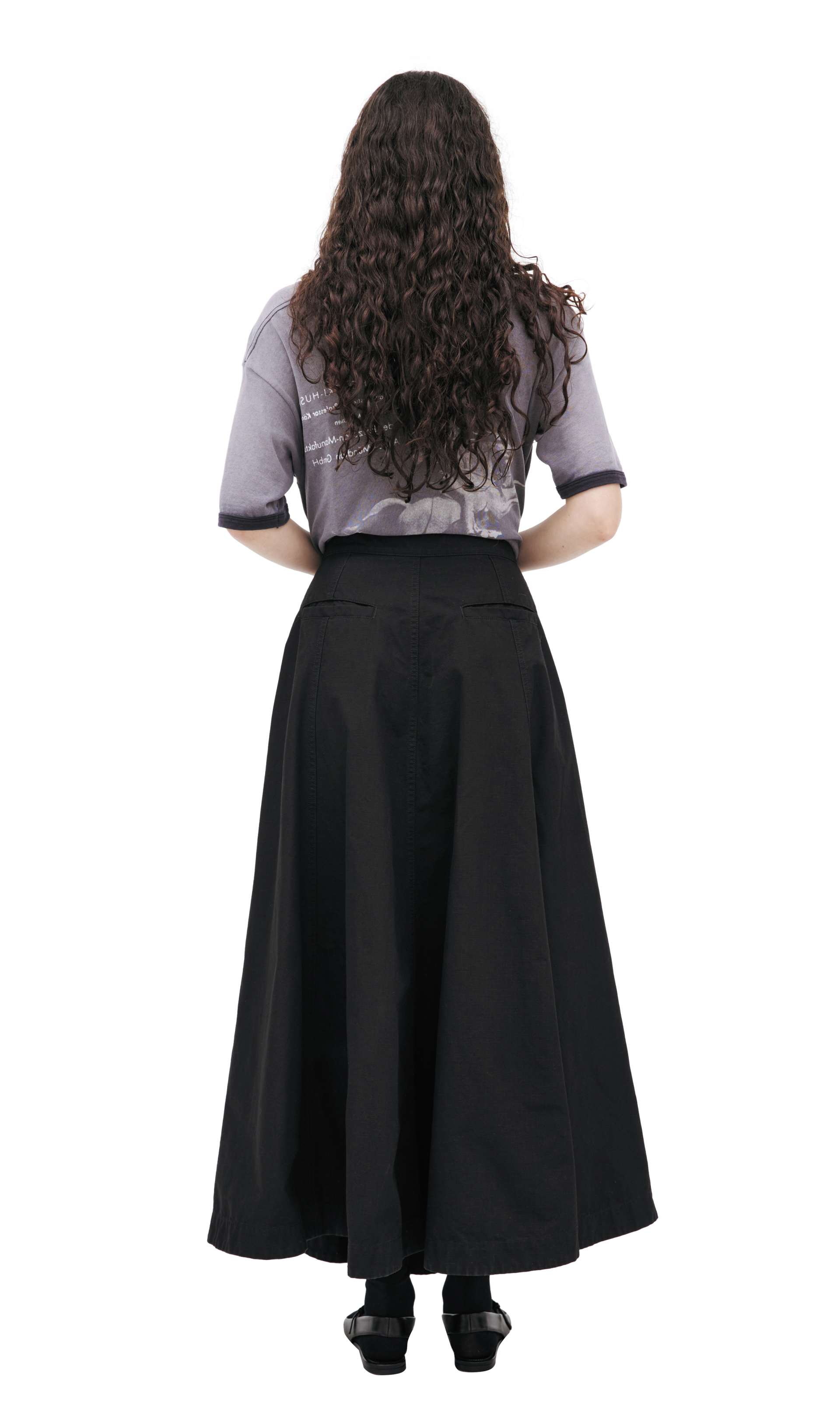 Balenciaga Black maxi skirt
