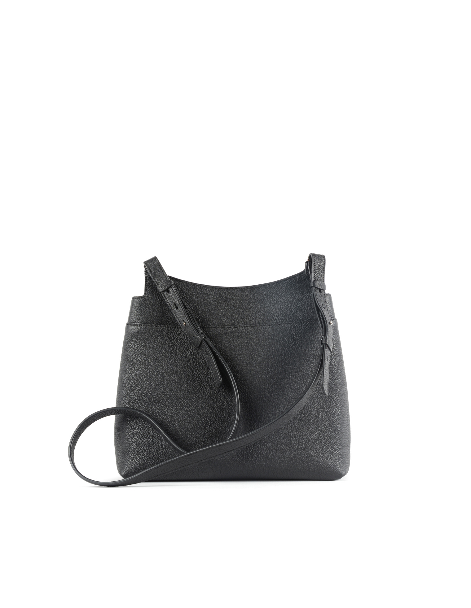 The Row Sideby Black Leather Shoulder Bag