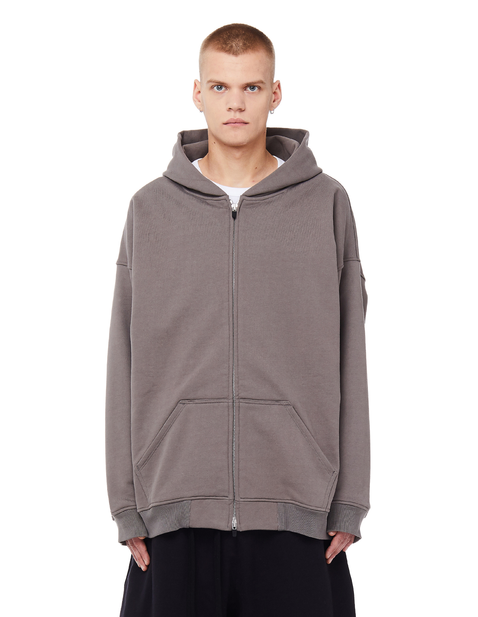 Fear of God Grey Everyday Zip Hoodie