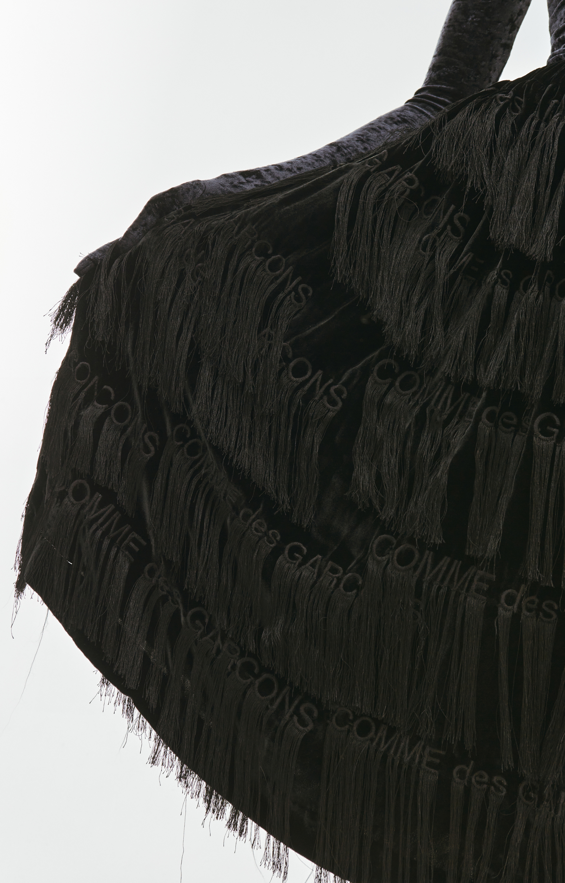 Comme des Garcons Black Logo Embroidered Skirt