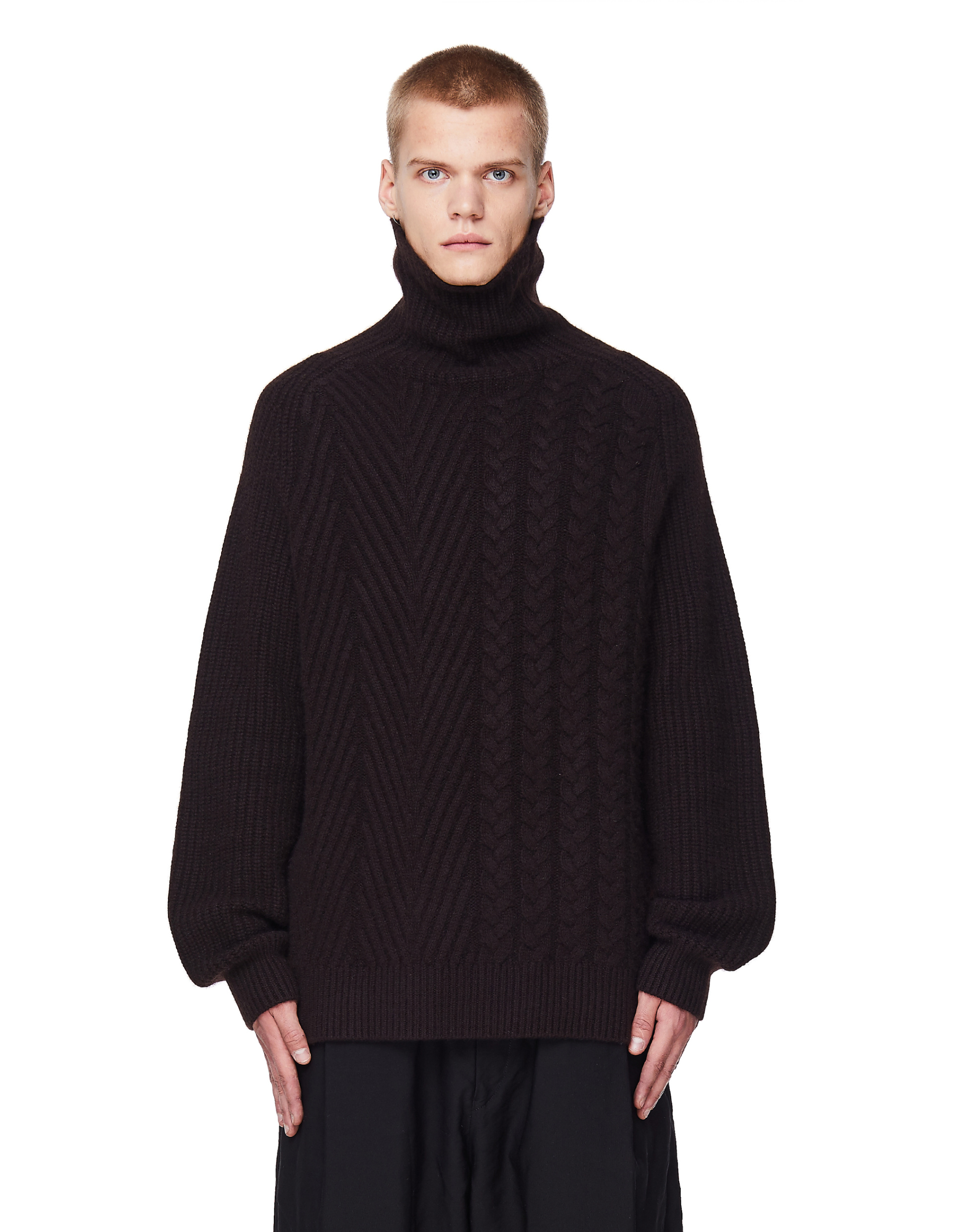 Haider Ackermann Brown Cashmere Invidia Turtleneck Sweater