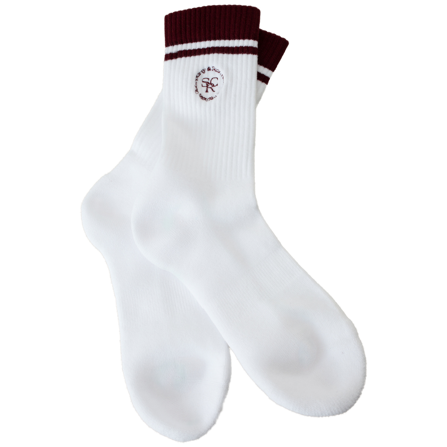 SPORTY & RICH Белые носки с вышивкой \'SRC\'