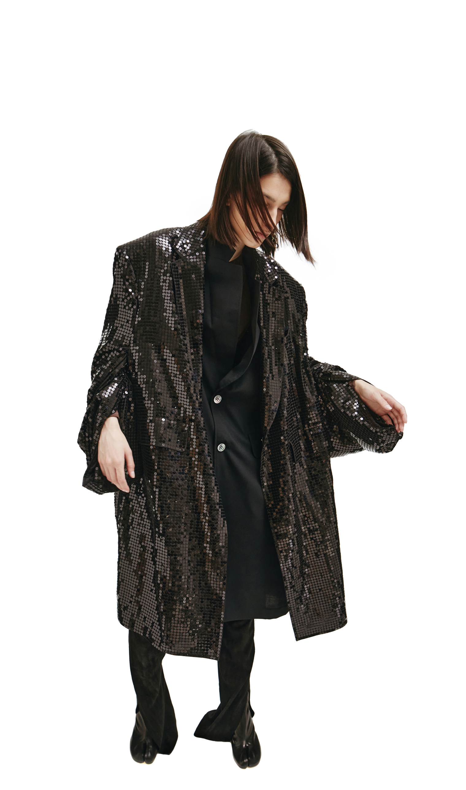 Junya Watanabe Sequins Black Coat