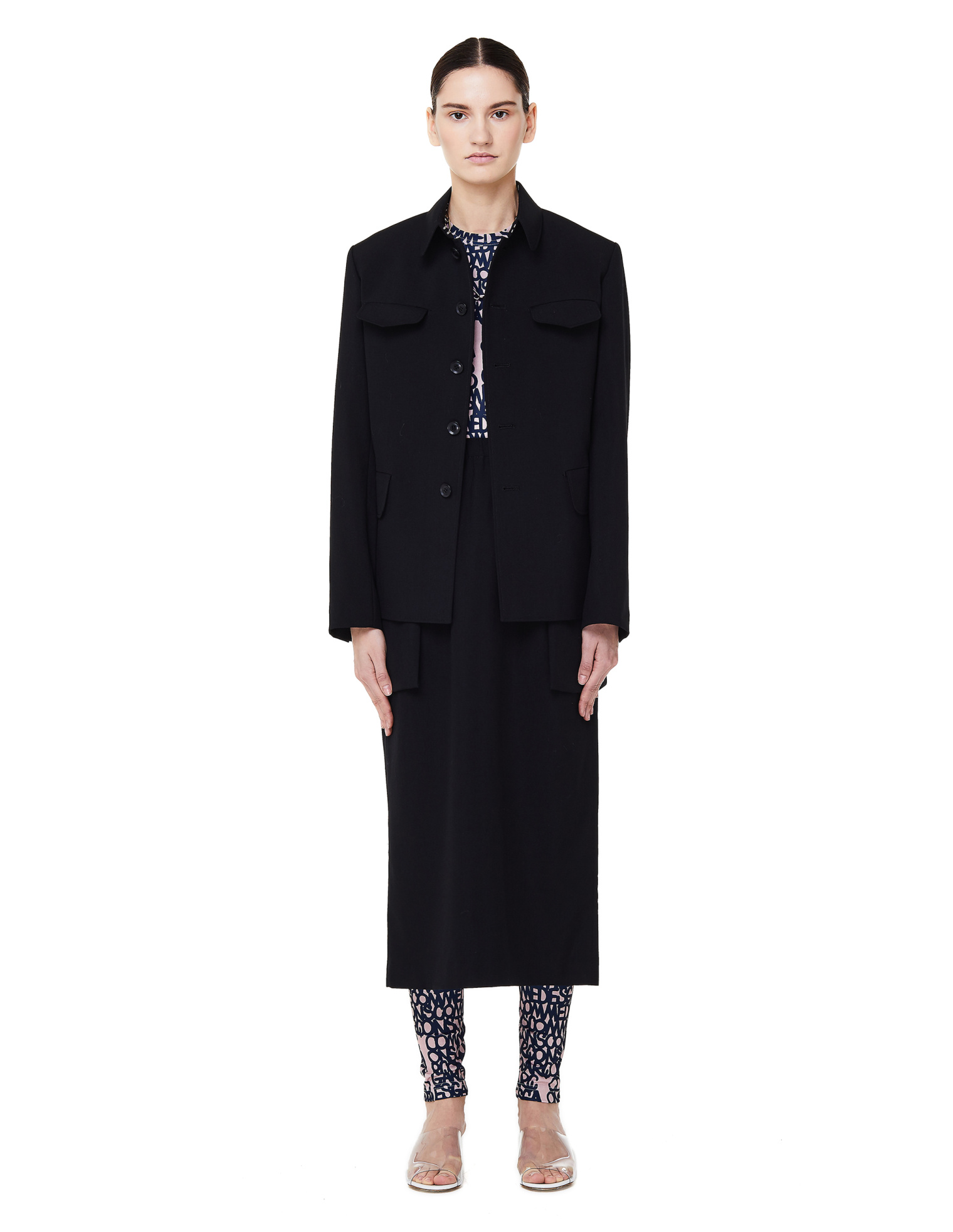 Comme des Garcons CdG Black Pencil Skirt