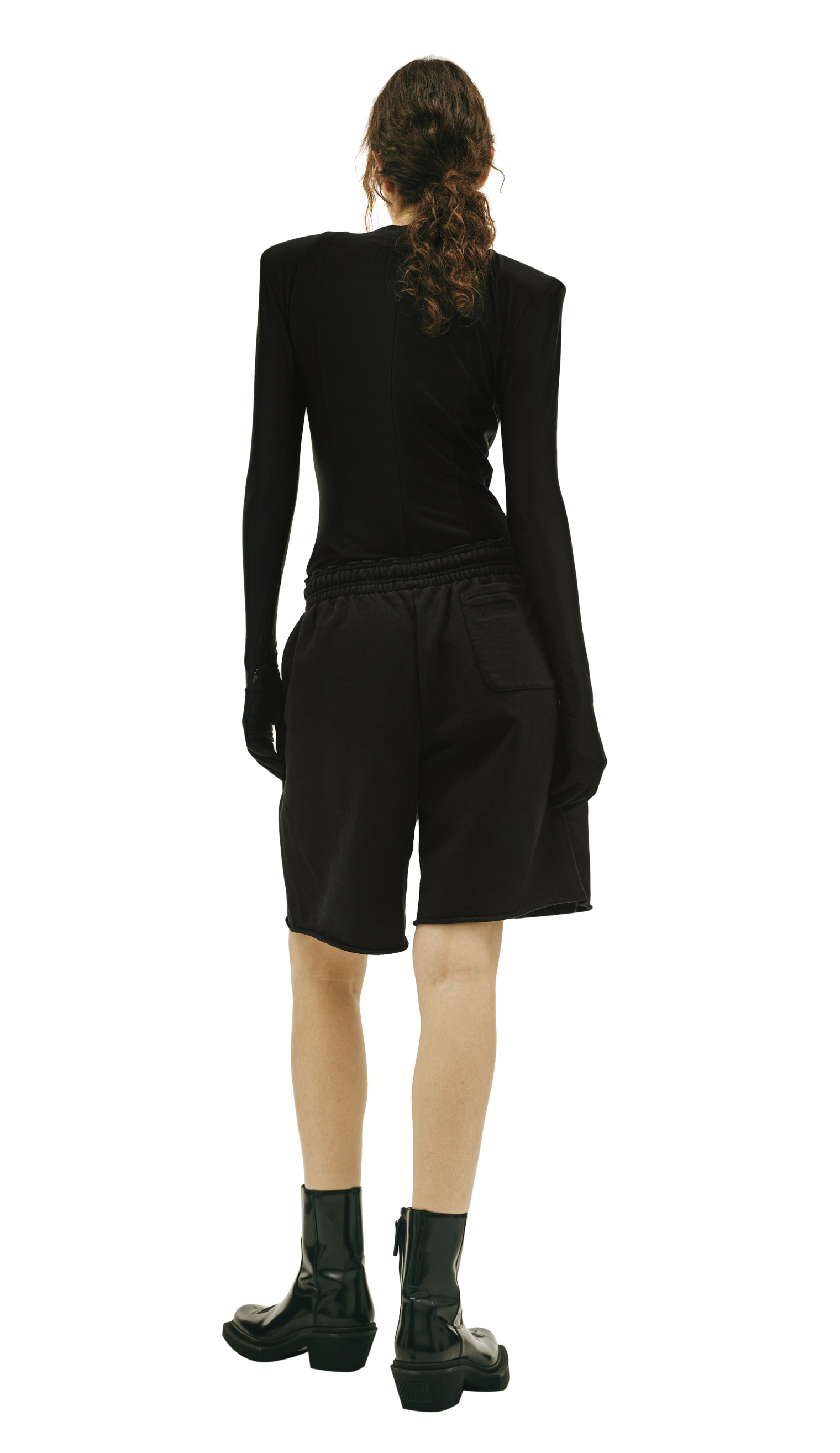 VETEMENTS Black cotton shorts