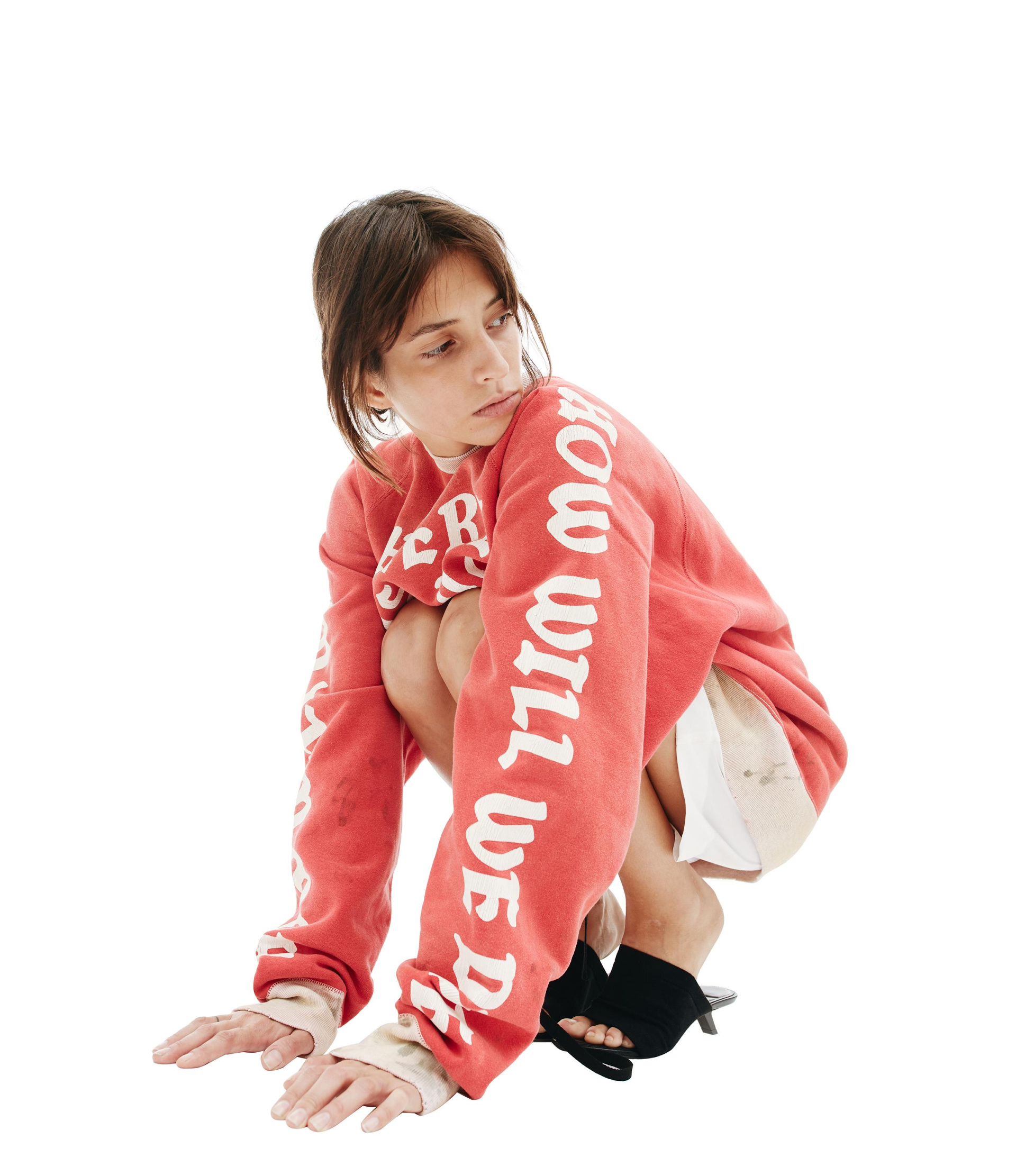 Saint Michael Printed oversize sweatshirt