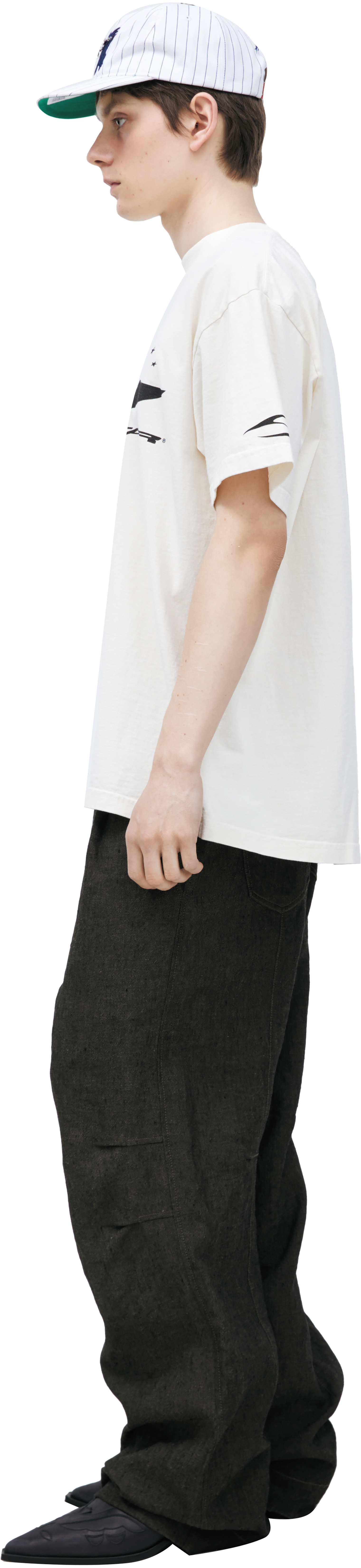 Buy Hellstar men white logo t-shirt for $305 online on SV77