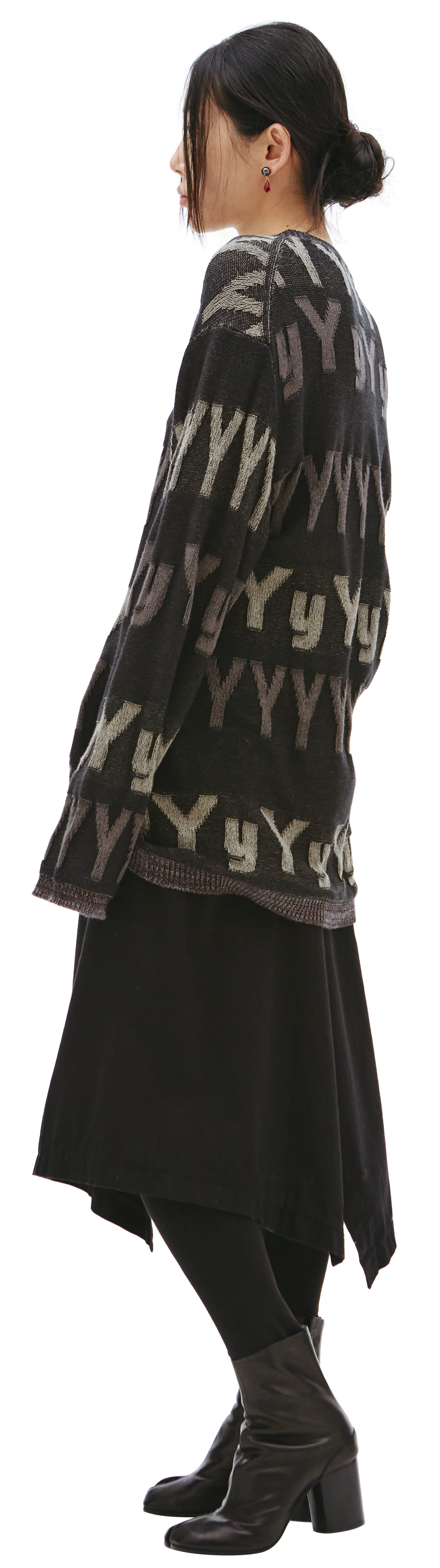 Yohji Yamamoto All over logo knit sweater