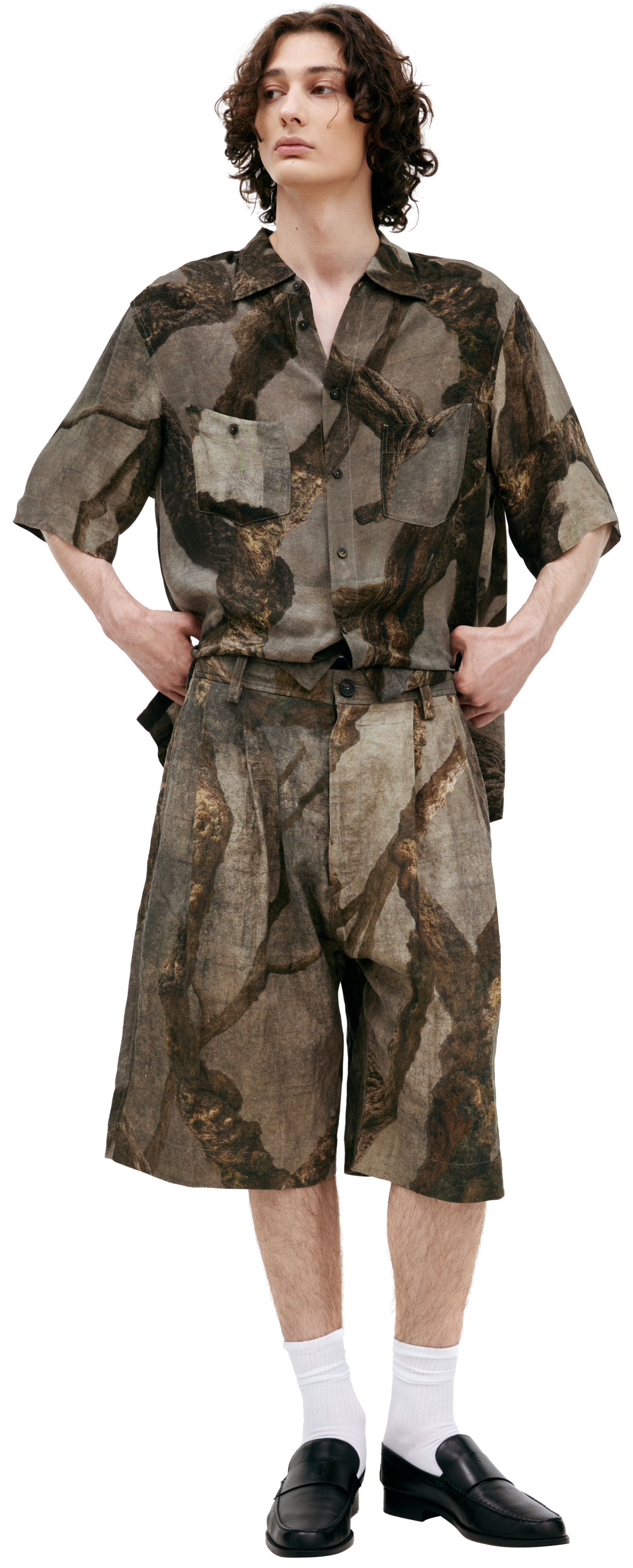 Ziggy Chen Monoprint shorts