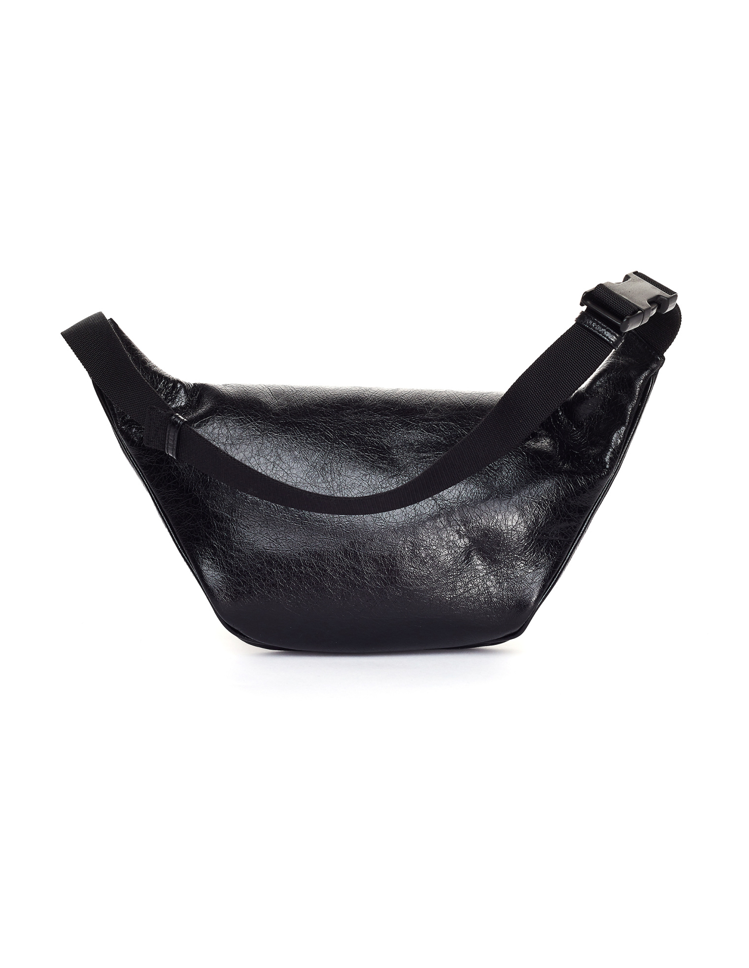 Balenciaga Black Leather Explorer Belt Pack