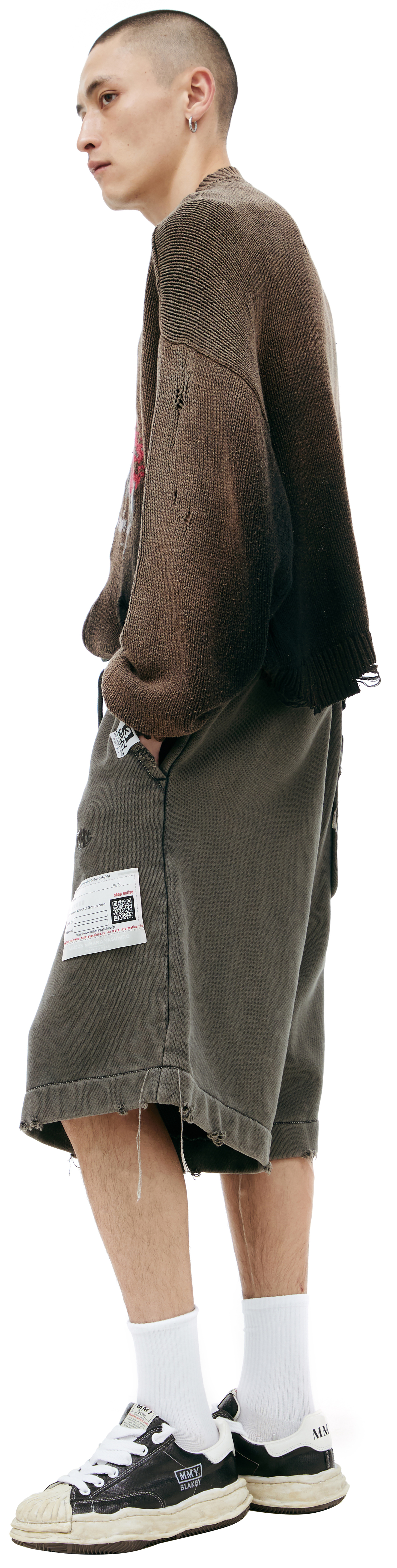 Maison Mihara Yasuhiro Cotton patch shorts