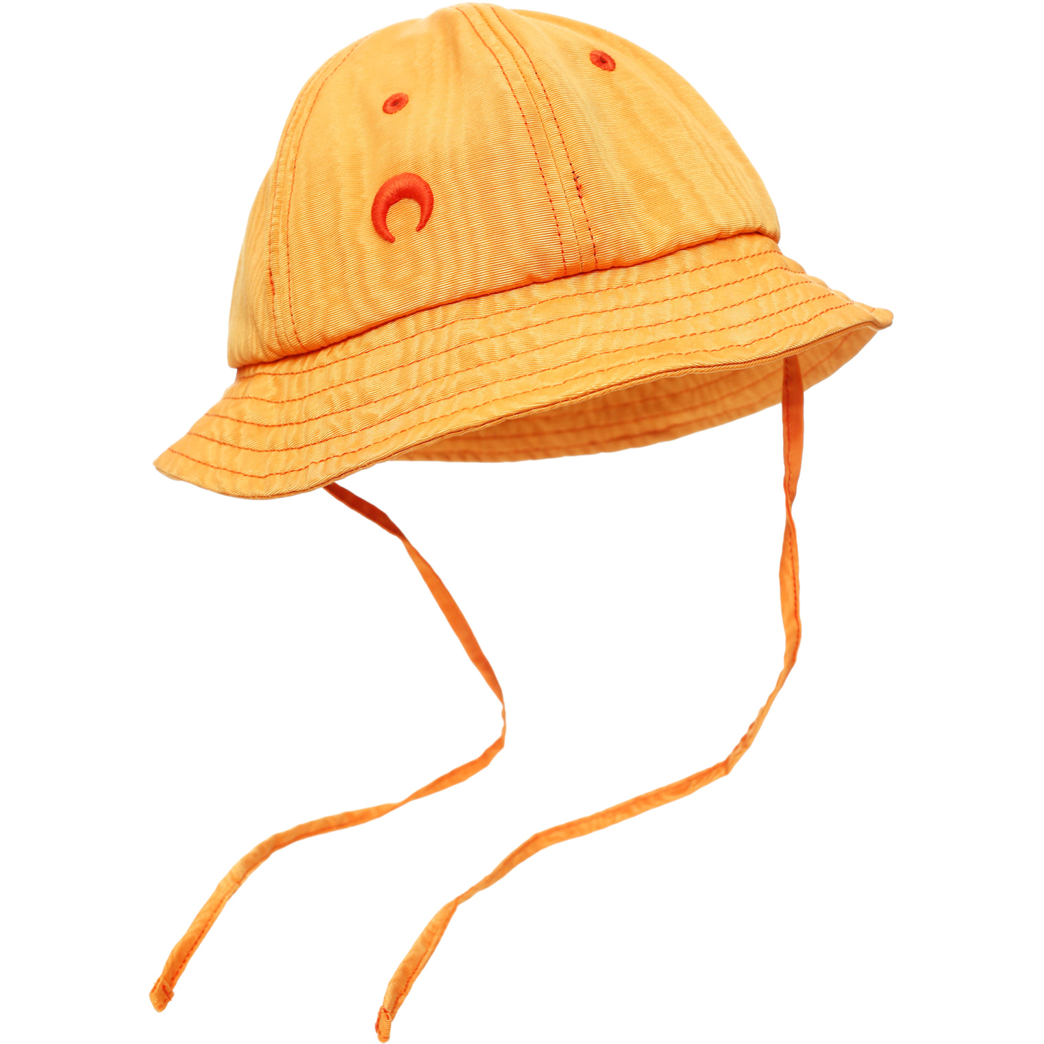 MARINE SERRE Orange Bell beach hat