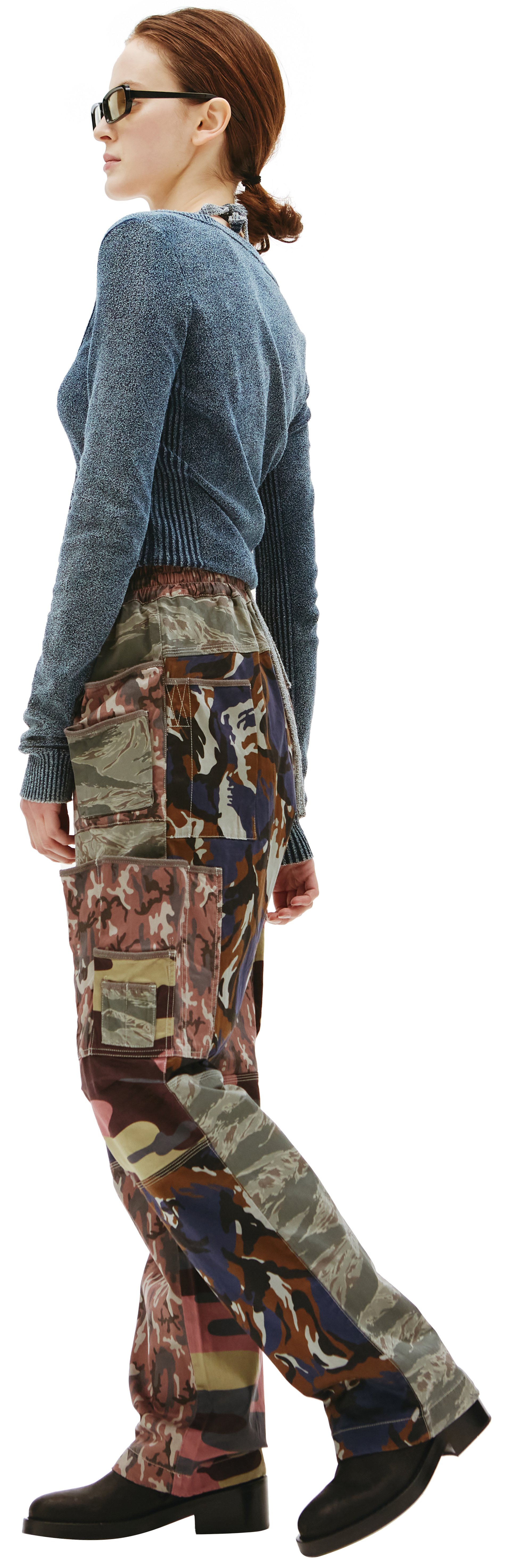 Diesel P-SERRA Patchwork Camouflage Trousers