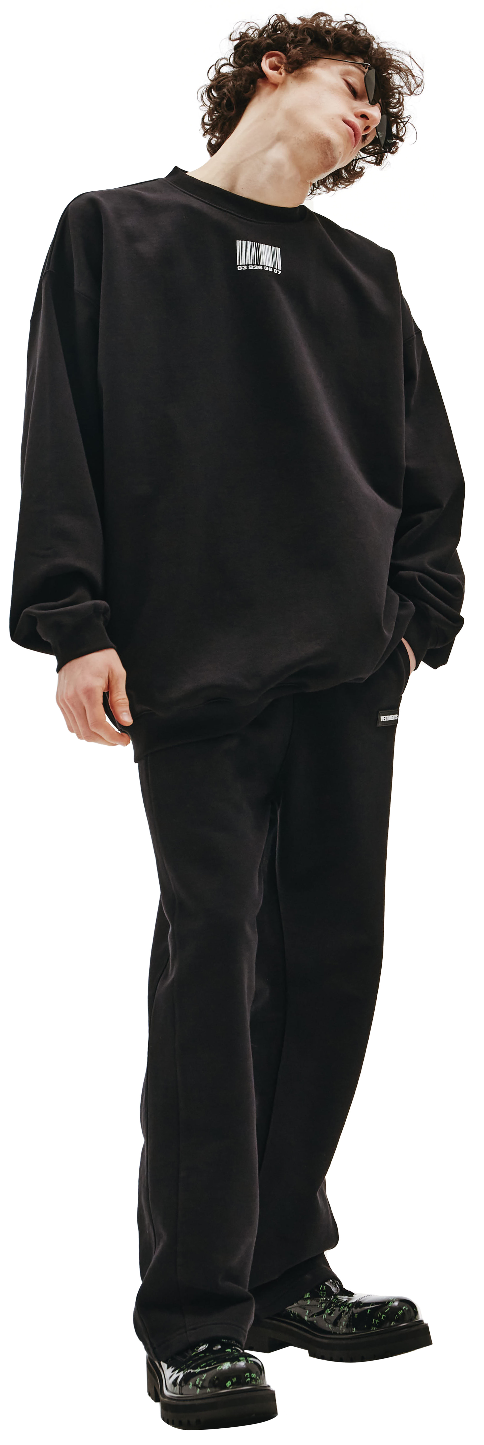 VTMNTS Barcode printed sweatshirt