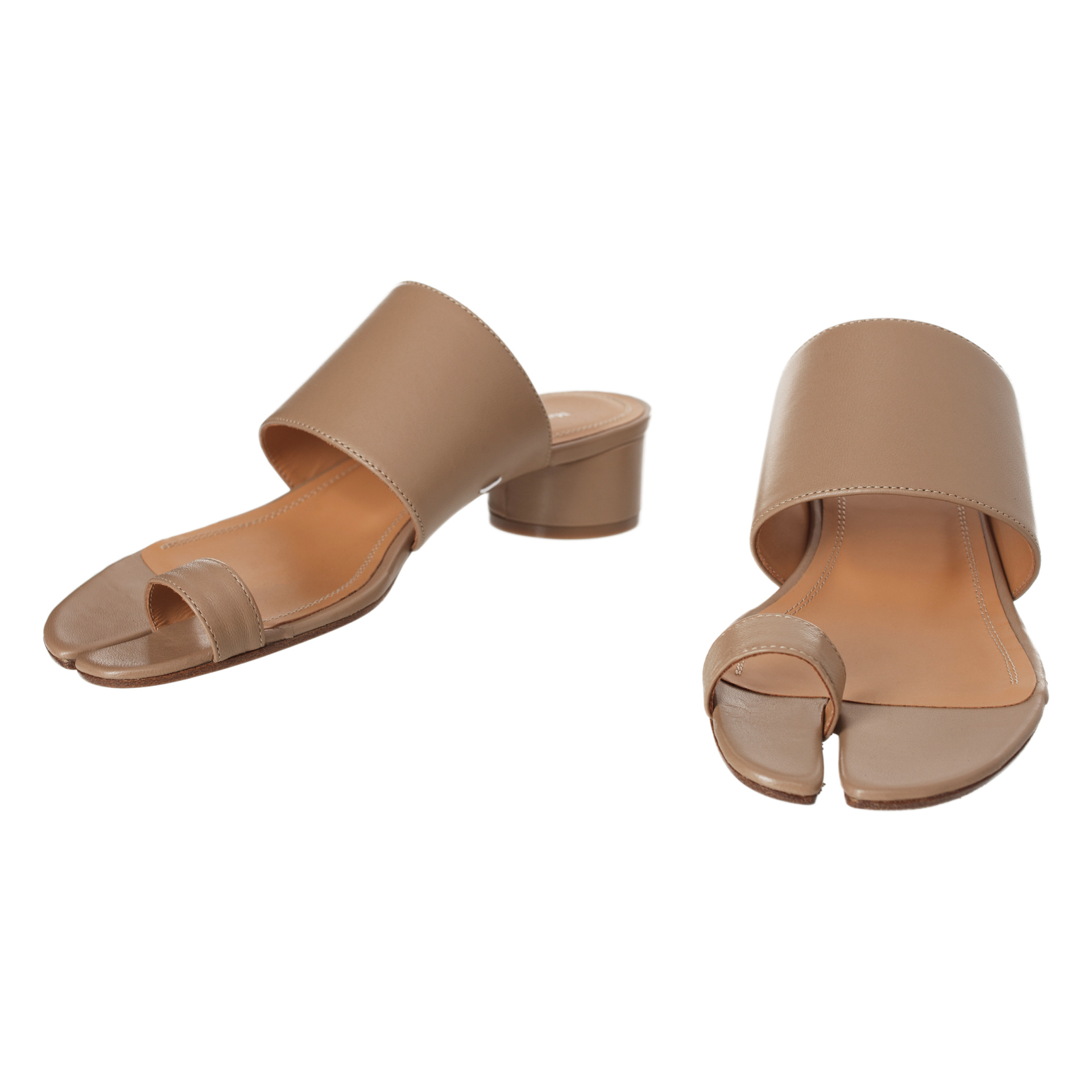 Maison Margiela Leather Tabi Mules